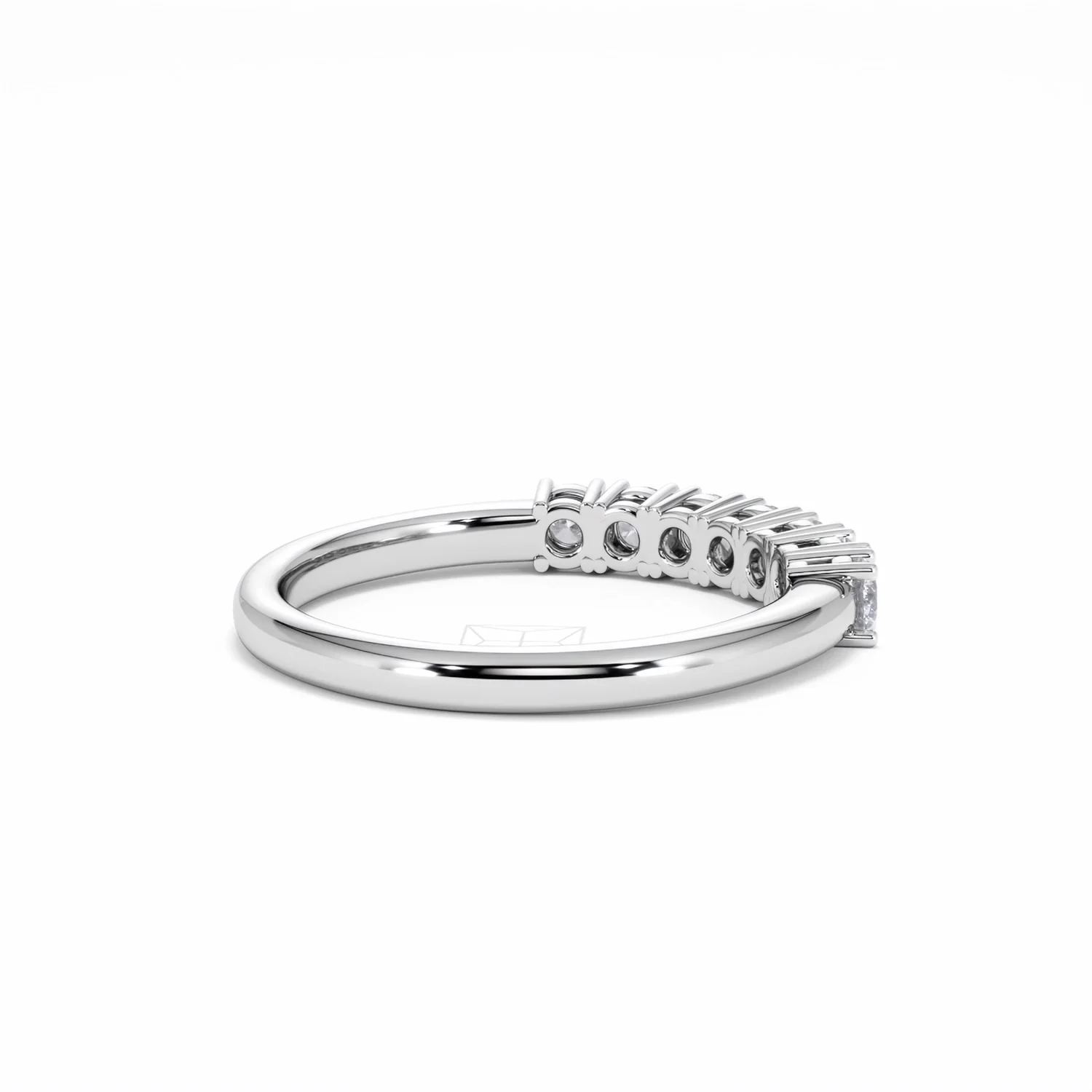 Chloe 7 Stone Lab Diamond Eternity Ring 0.50CT G/VS in 9K White Gold - Image 37