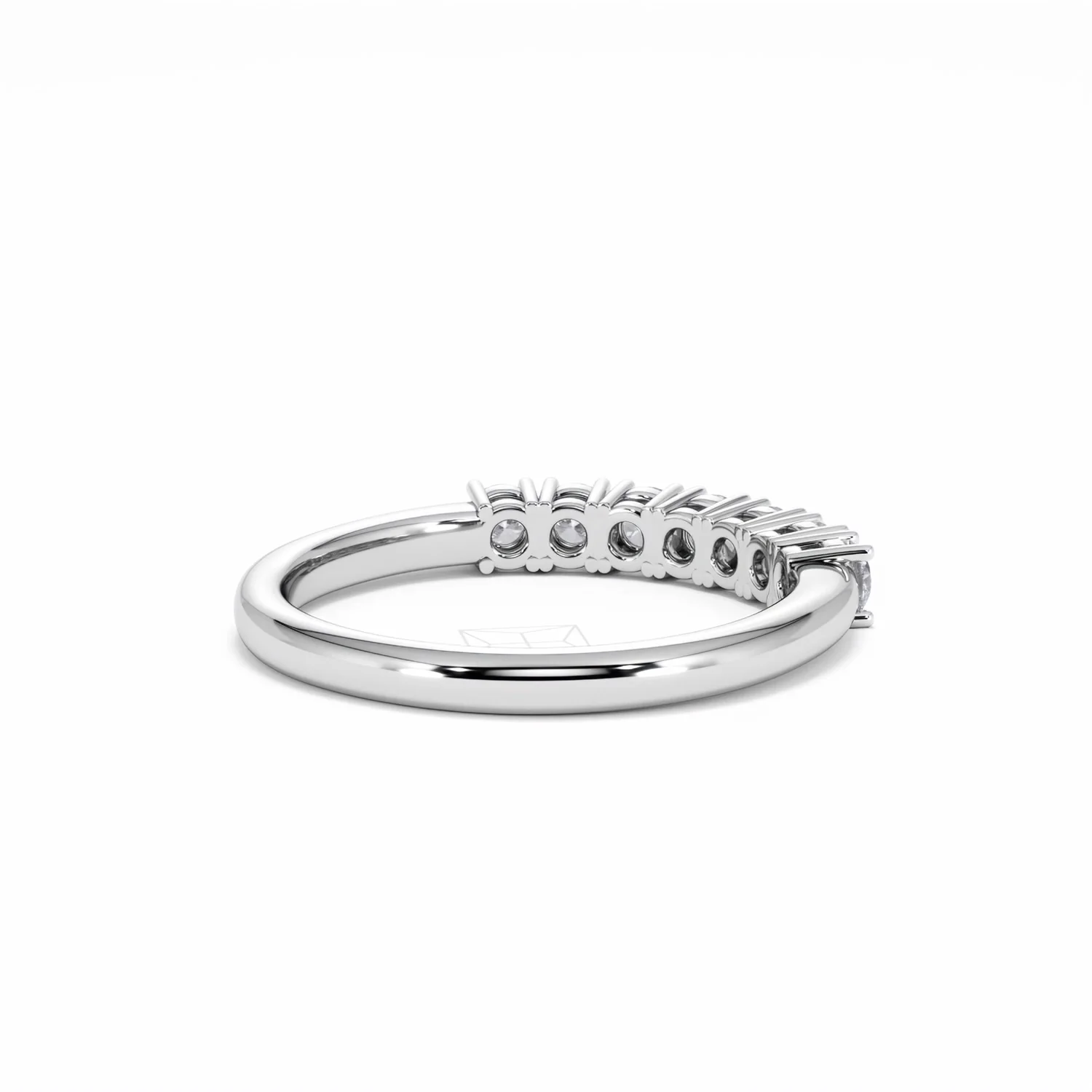 Chloe 7 Stone Lab Diamond Eternity Ring 0.50CT G/VS in 9K White Gold - Image 40