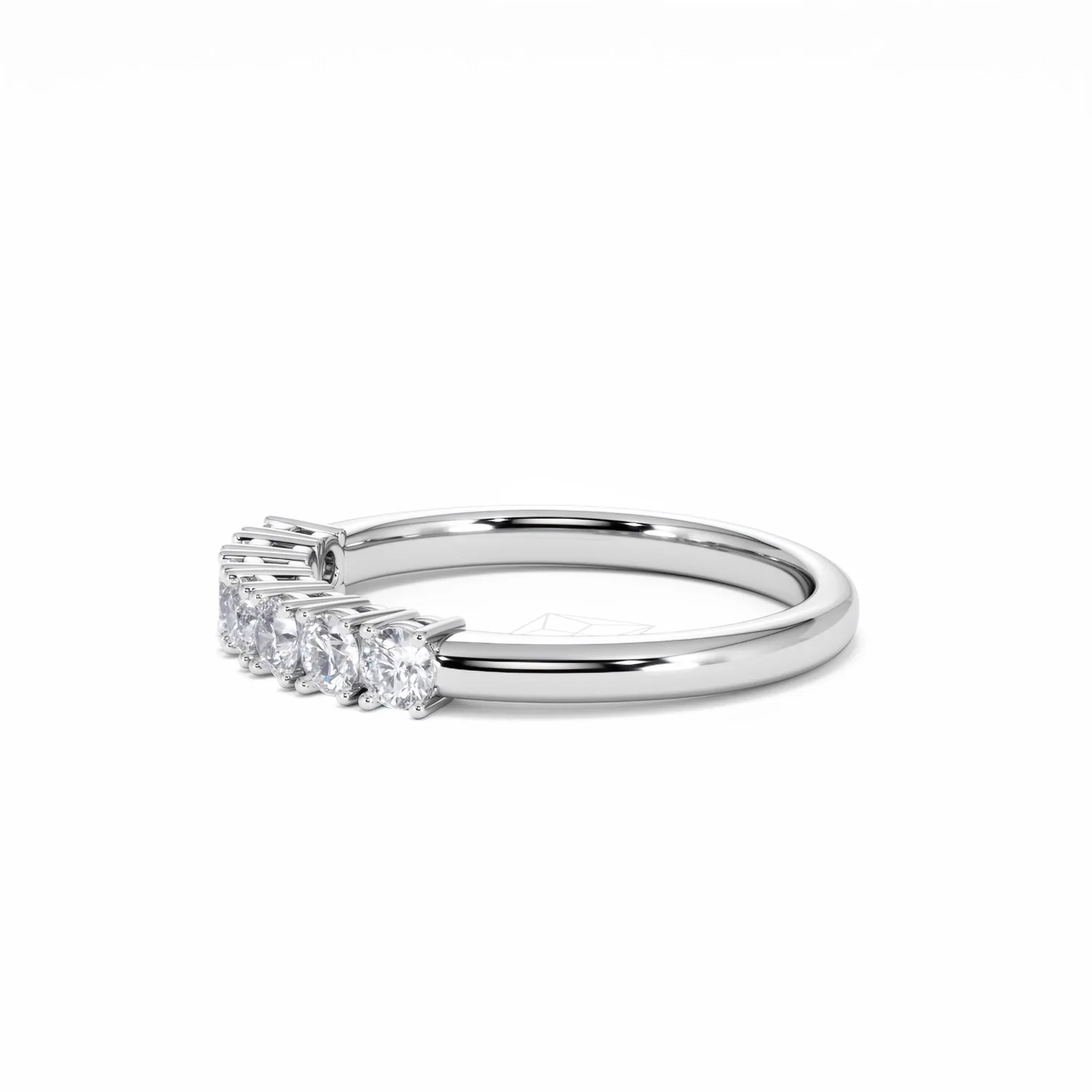 Chloe 7 Stone Lab Diamond Eternity Ring 0.50CT G/VS in 9K White Gold - Image 72