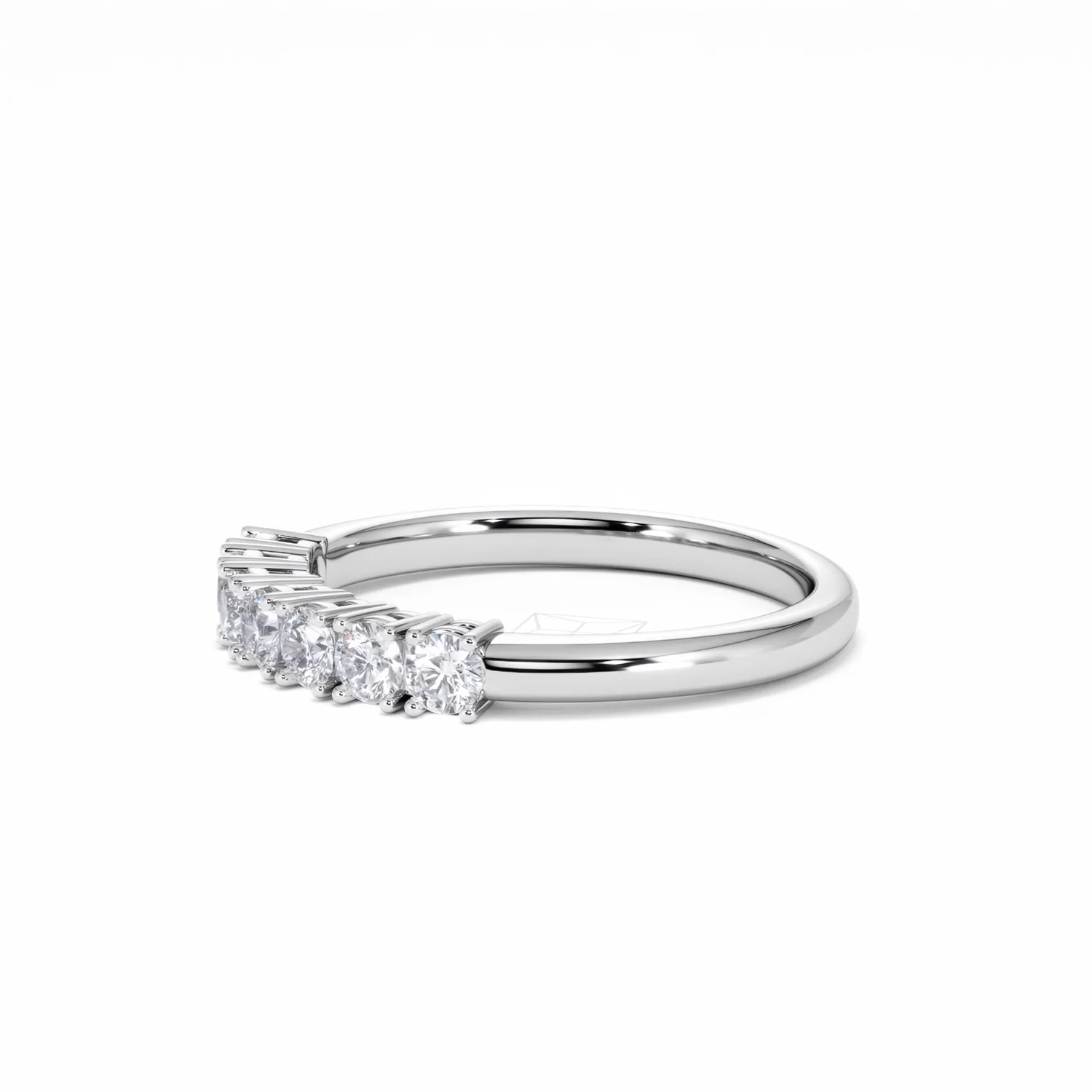 Chloe 7 Stone Lab Diamond Eternity Ring 0.50CT G/VS in 9K White Gold - Image 74