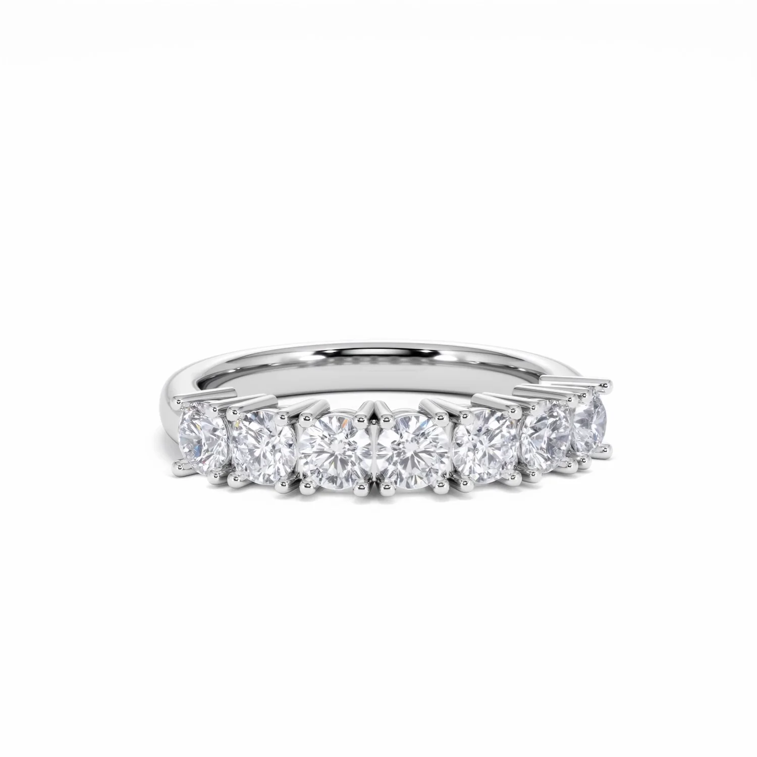 Chloe 7 Stone Lab Diamond Eternity Ring 1.00CT G/VS in 9K White Gold - Image 11