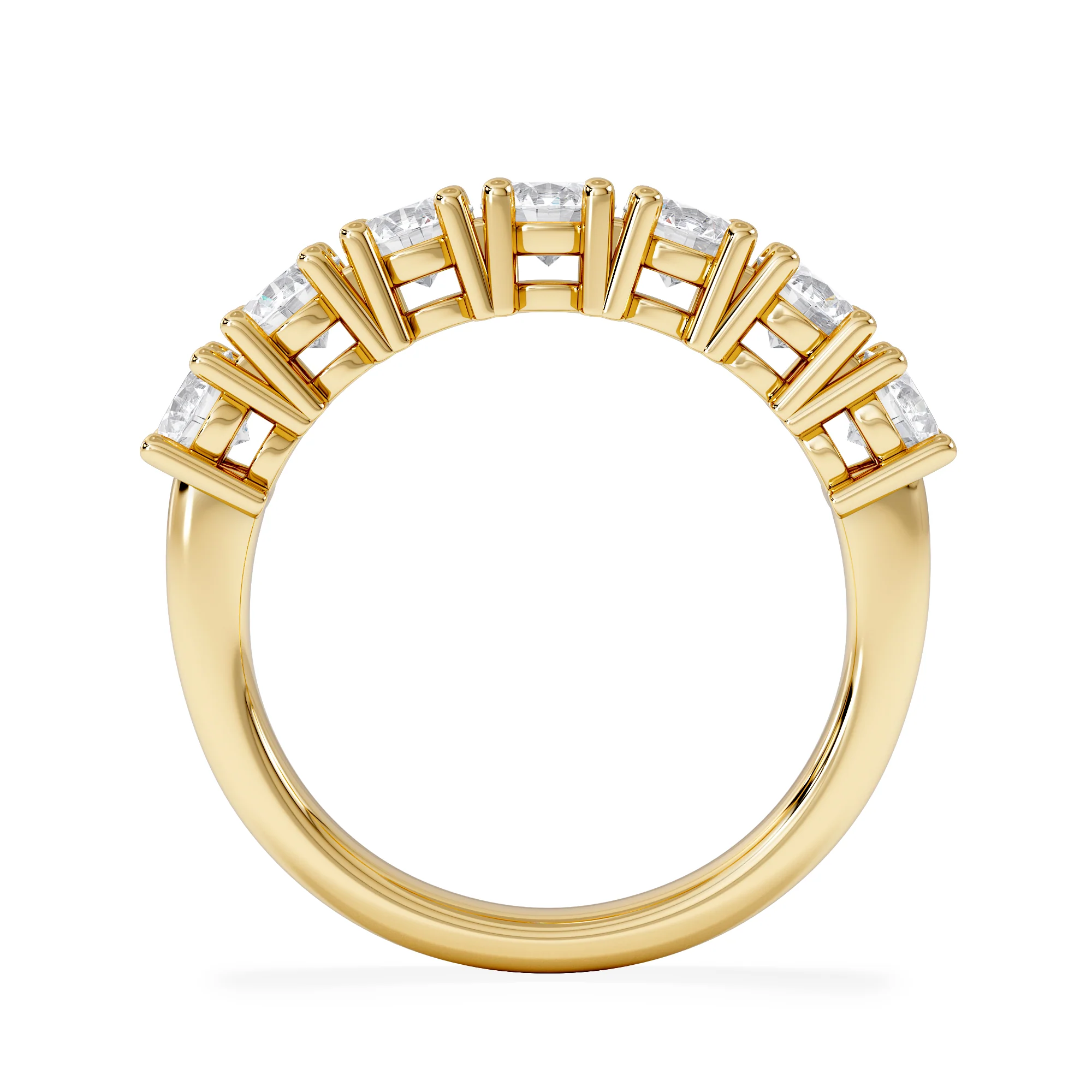 Chloe 7 Stone Lab Diamond Eternity Ring 1.50CT F/VS in 9K Gold - Image 6
