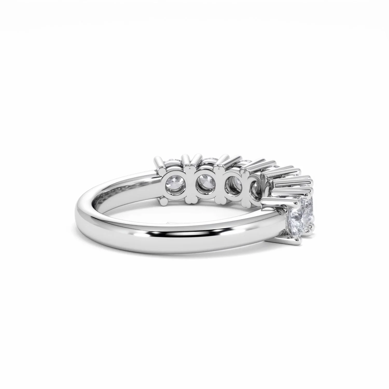 Chloe 7 Stone Lab Diamond Eternity Ring 1.50CT F/VS in 9K White Gold - Image 36