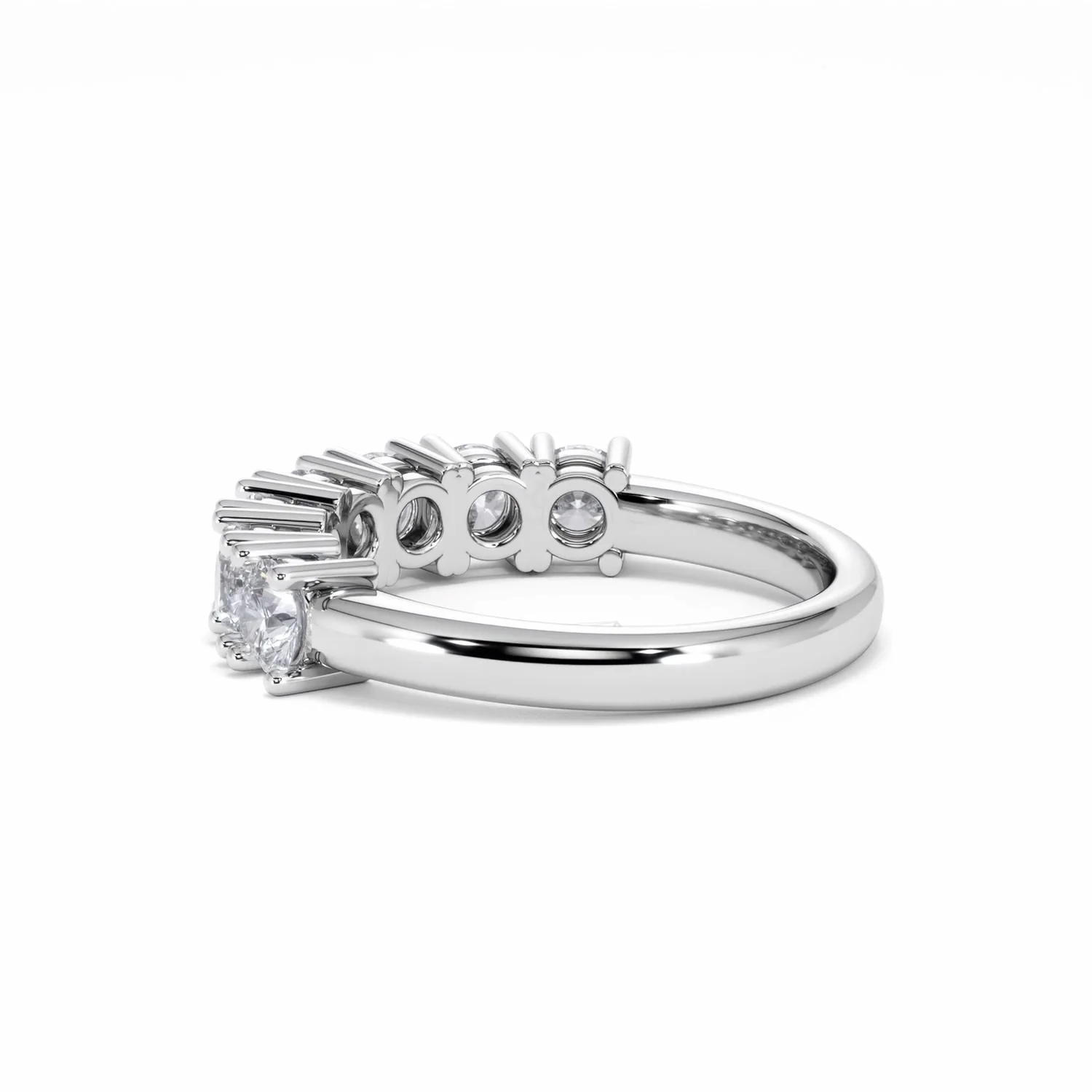 Chloe 7 Stone Lab Diamond Eternity Ring 1.50CT F/VS in 9K White Gold - Image 61