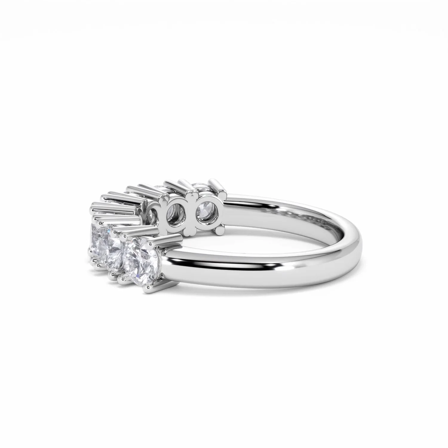 Chloe 7 Stone Lab Diamond Eternity Ring 1.50CT F/VS in 9K White Gold - Image 65