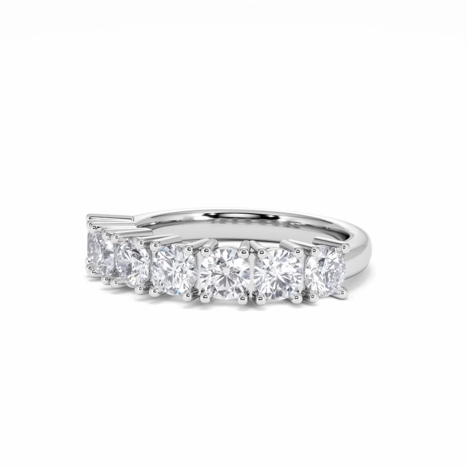 Chloe 7 Stone Lab Diamond Eternity Ring 1.50CT F/VS in 9K White Gold - Image 82