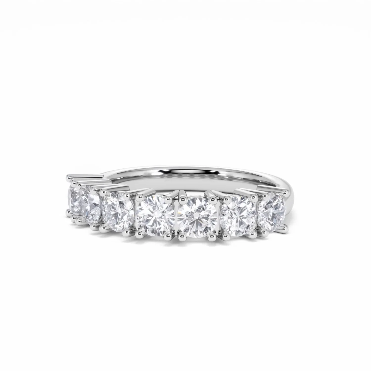 Chloe 7 Stone Lab Diamond Eternity Ring 1.50CT F/VS in 9K White Gold - Image 84
