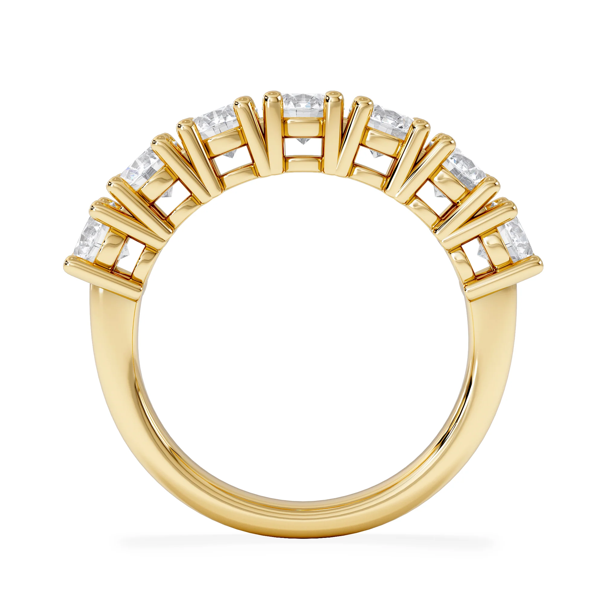 Chloe 7 Stone Lab Diamond Eternity Ring 2.00CT F/VS in 9K Gold - Image 6