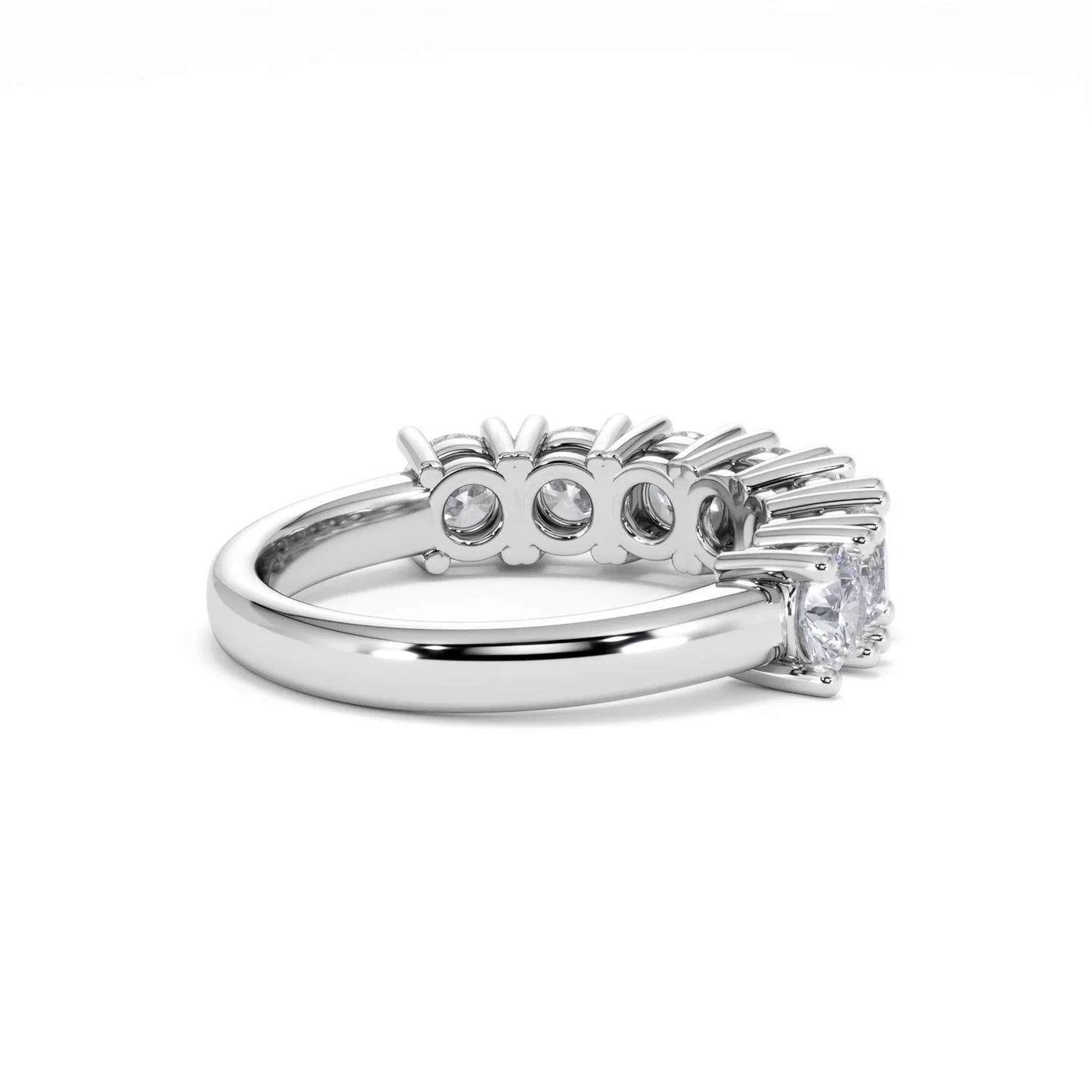 Chloe 7 Stone Lab Diamond Eternity Ring 2.00CT F/VS in 9K White Gold - Image 36