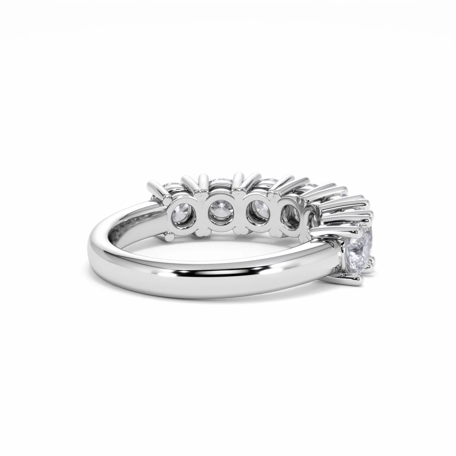 Chloe 7 Stone Lab Diamond Eternity Ring 2.00CT F/VS in 9K White Gold - Image 38