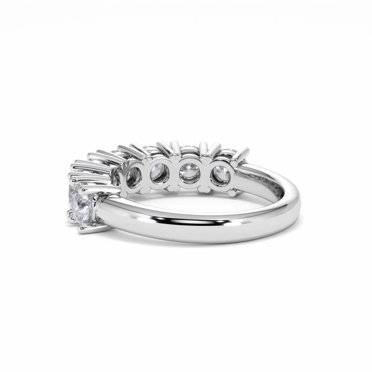 Chloe 7 Stone Lab Diamond Eternity Ring 2.00CT F/VS in 9K White Gold - Image 58