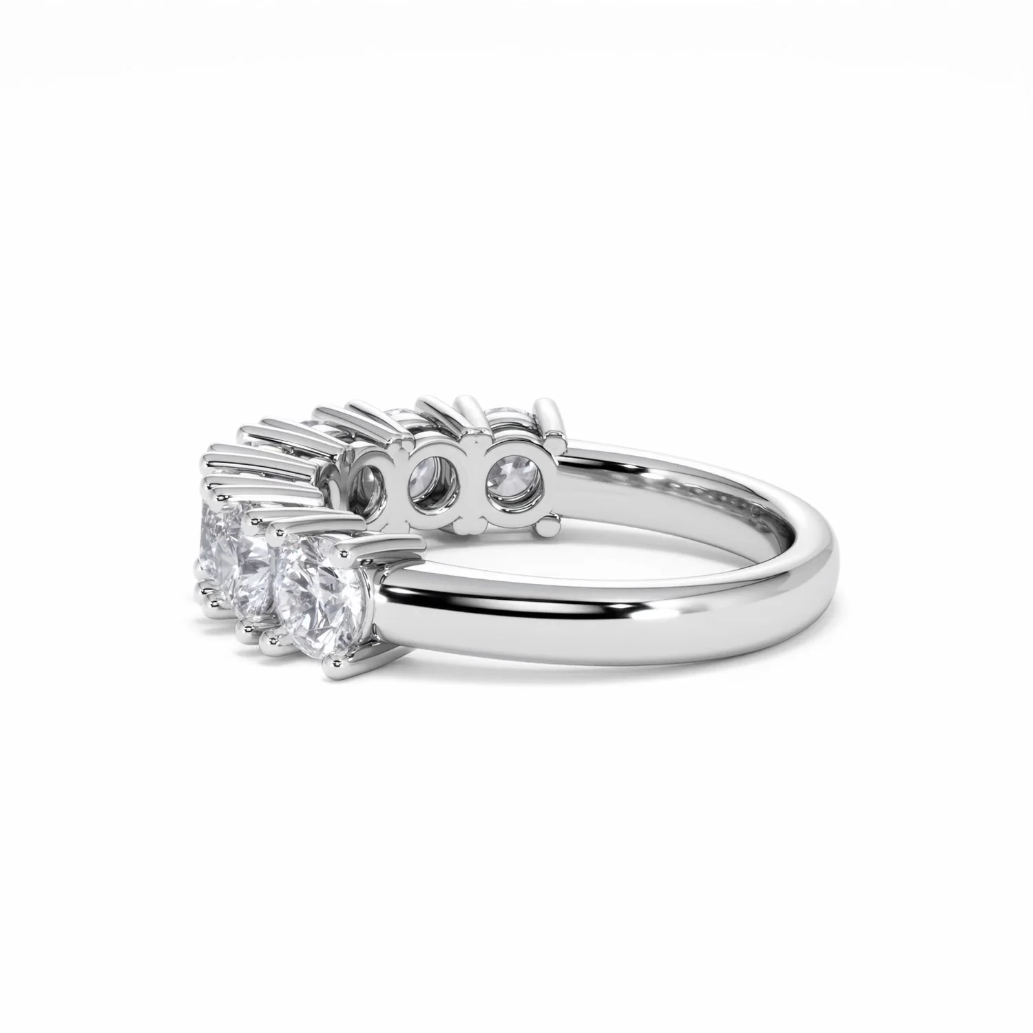 Chloe 7 Stone Lab Diamond Eternity Ring 2.00CT F/VS in 9K White Gold - Image 64