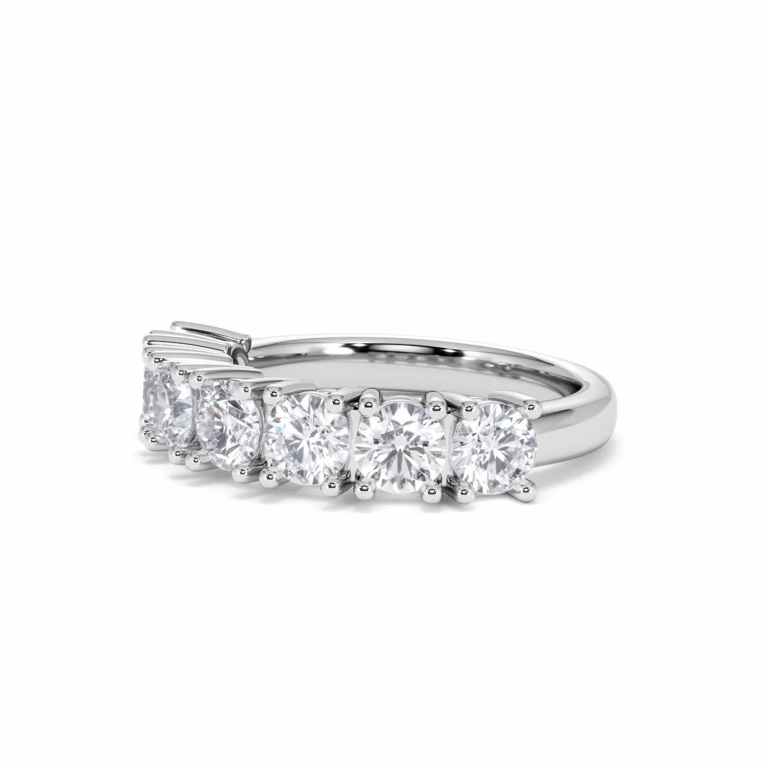 Chloe 7 Stone Lab Diamond Eternity Ring 2.00CT F/VS in 9K White Gold - Image 78