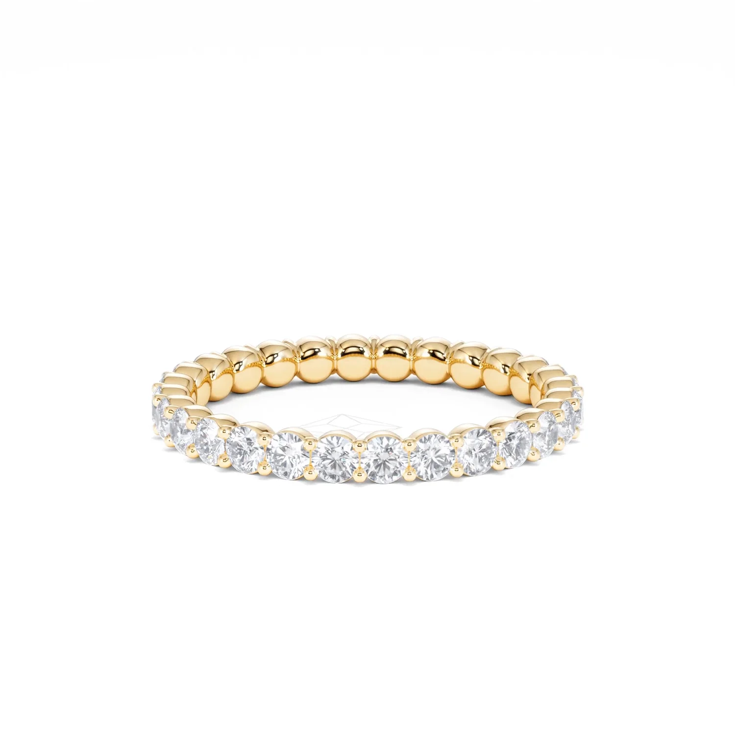 Chloe Lab Diamond 1.00ct Full Eternity Ring F/VS in 18K Gold Vermeil - Image 32