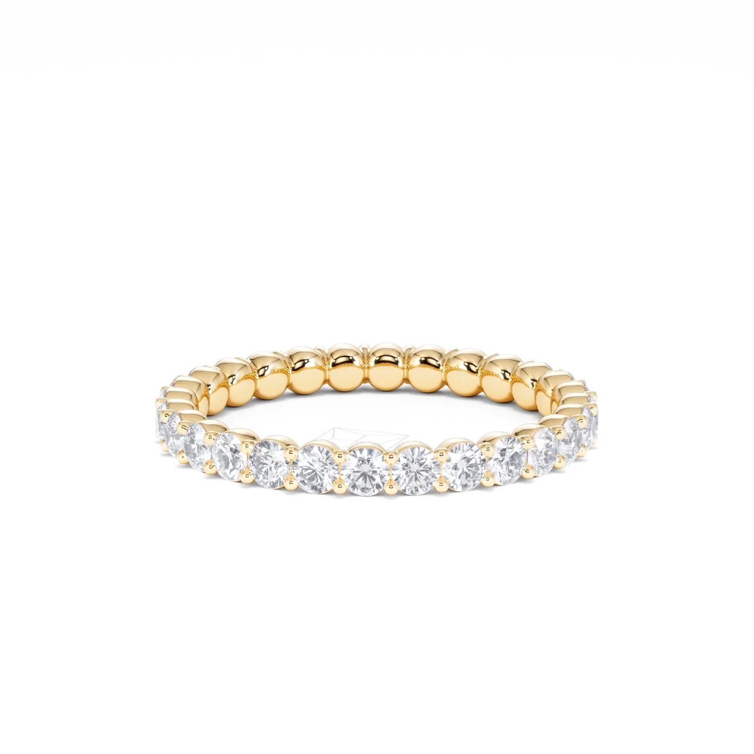 Chloe Lab Diamond 1.00ct Full Eternity Ring F/VS in 18K Gold Vermeil - Image 36