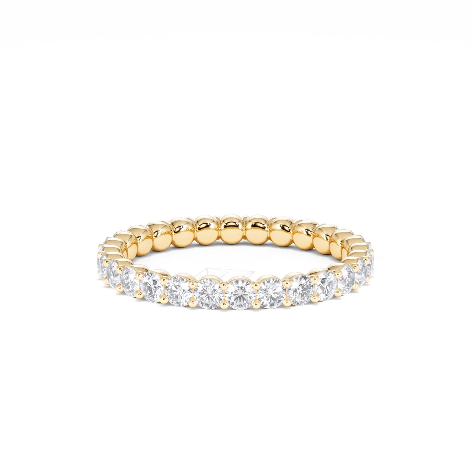 Chloe Lab Diamond 1.00ct Full Eternity Ring F/VS in 18K Gold Vermeil - Image 37