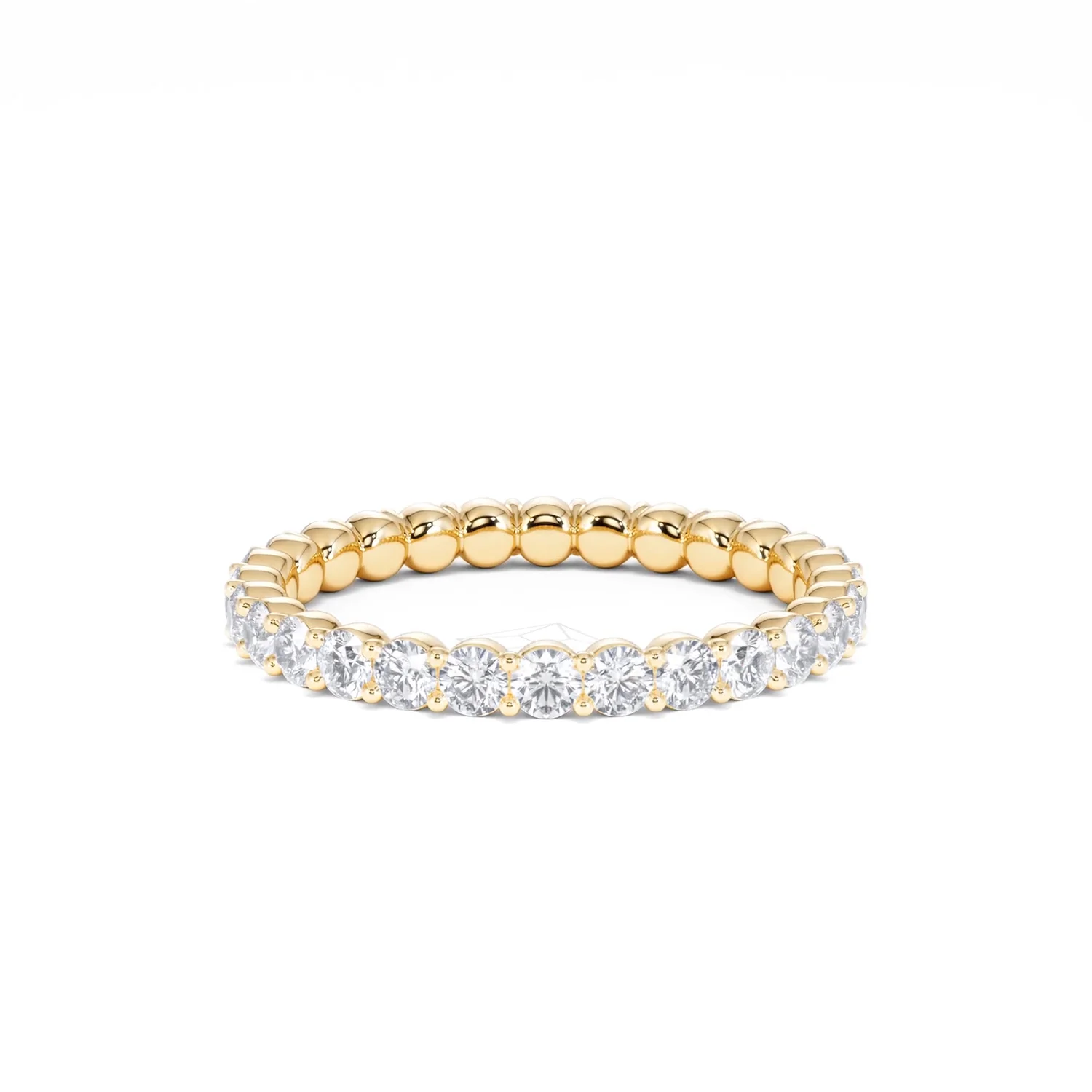 Chloe Lab Diamond 1.00ct Full Eternity Ring F/VS in 18K Gold Vermeil - Image 48