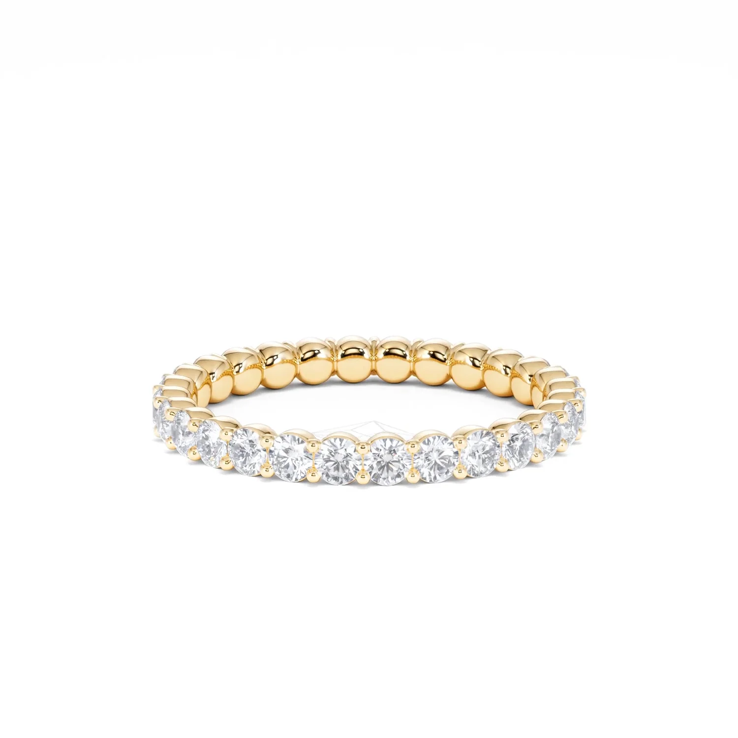 Chloe Lab Diamond 1.00ct Full Eternity Ring F/VS in 18K Gold Vermeil - Image 49
