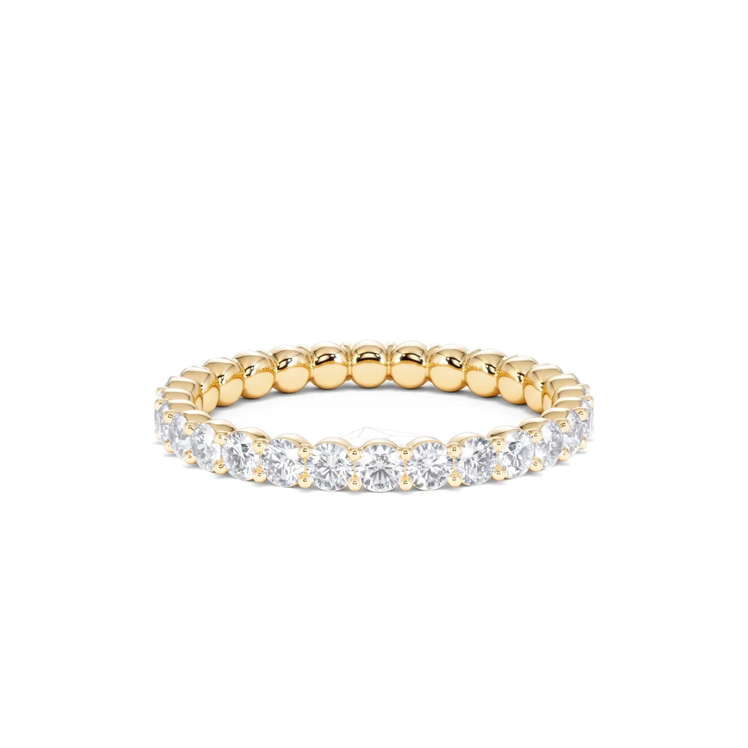 Chloe Lab Diamond 1.00ct Full Eternity Ring F/VS in 18K Gold Vermeil - Image 54