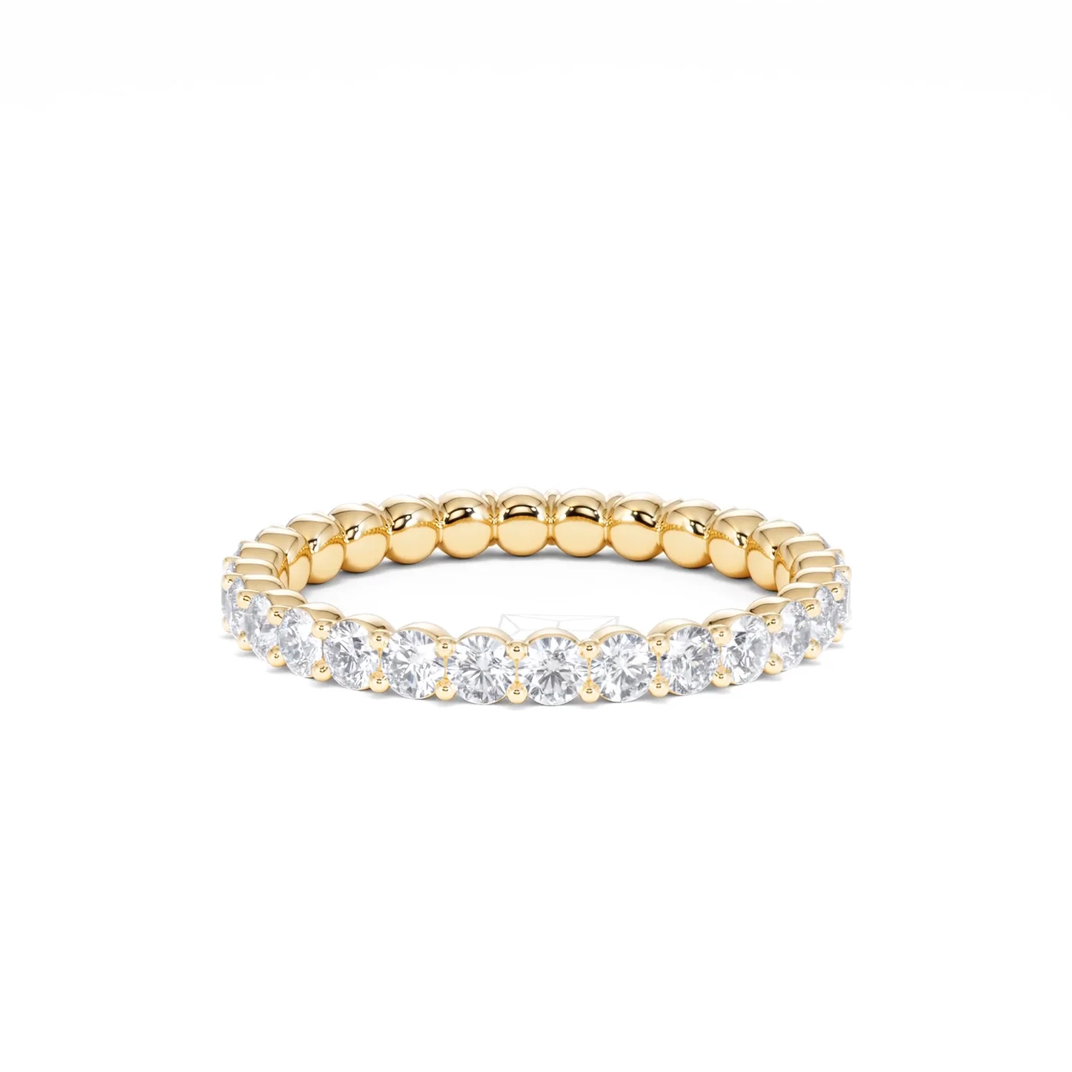 Chloe Lab Diamond 1.00ct Full Eternity Ring F/VS in 18K Gold Vermeil - Image 60