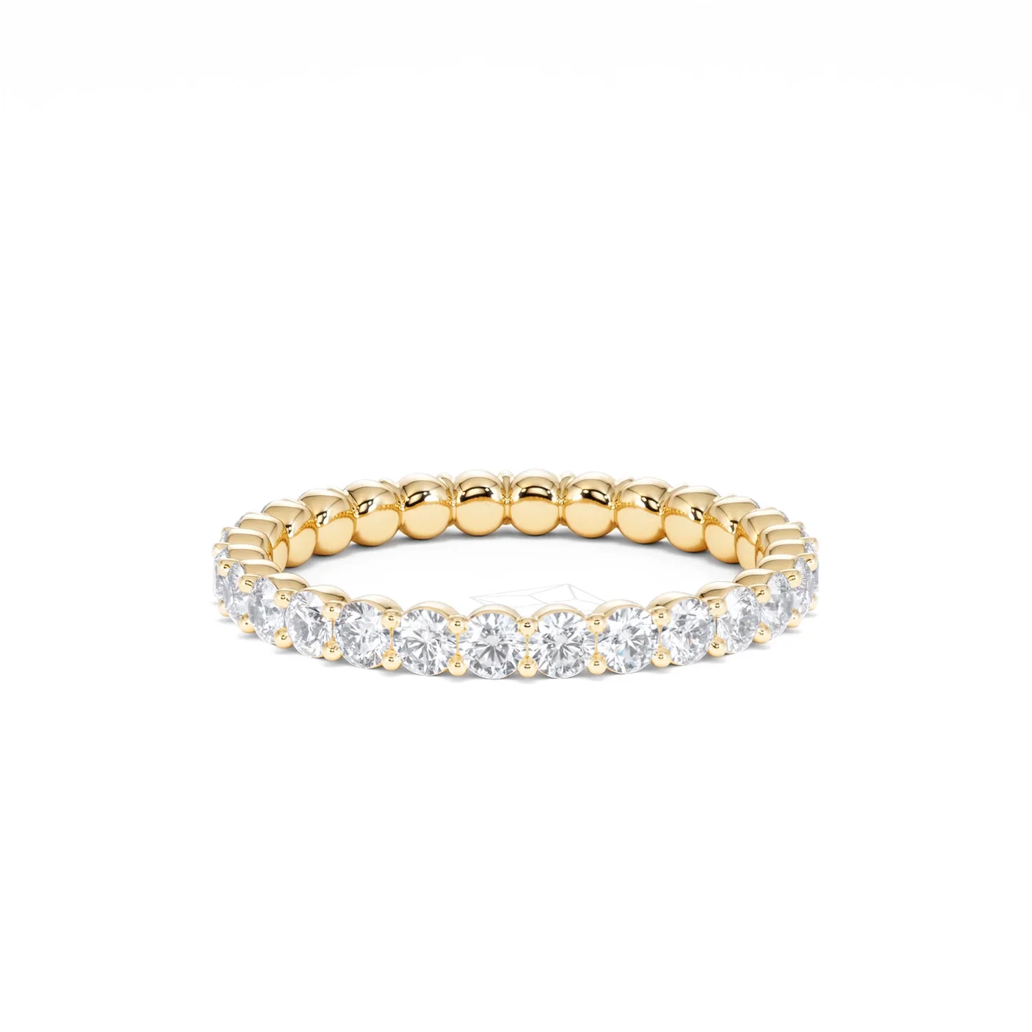 Chloe Lab Diamond 1.00ct Full Eternity Ring F/VS in 18K Gold Vermeil - Image 67