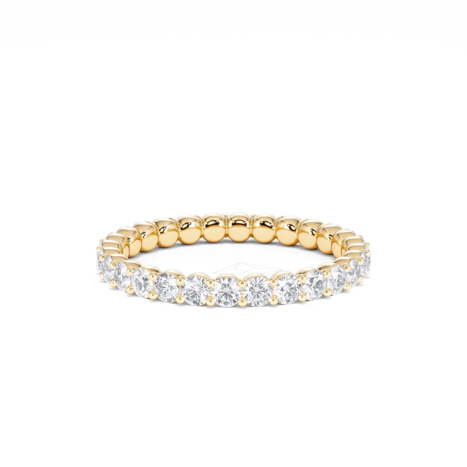 Chloe Lab Diamond 1.00ct Full Eternity Ring F/VS in 18K Gold Vermeil - Image 73