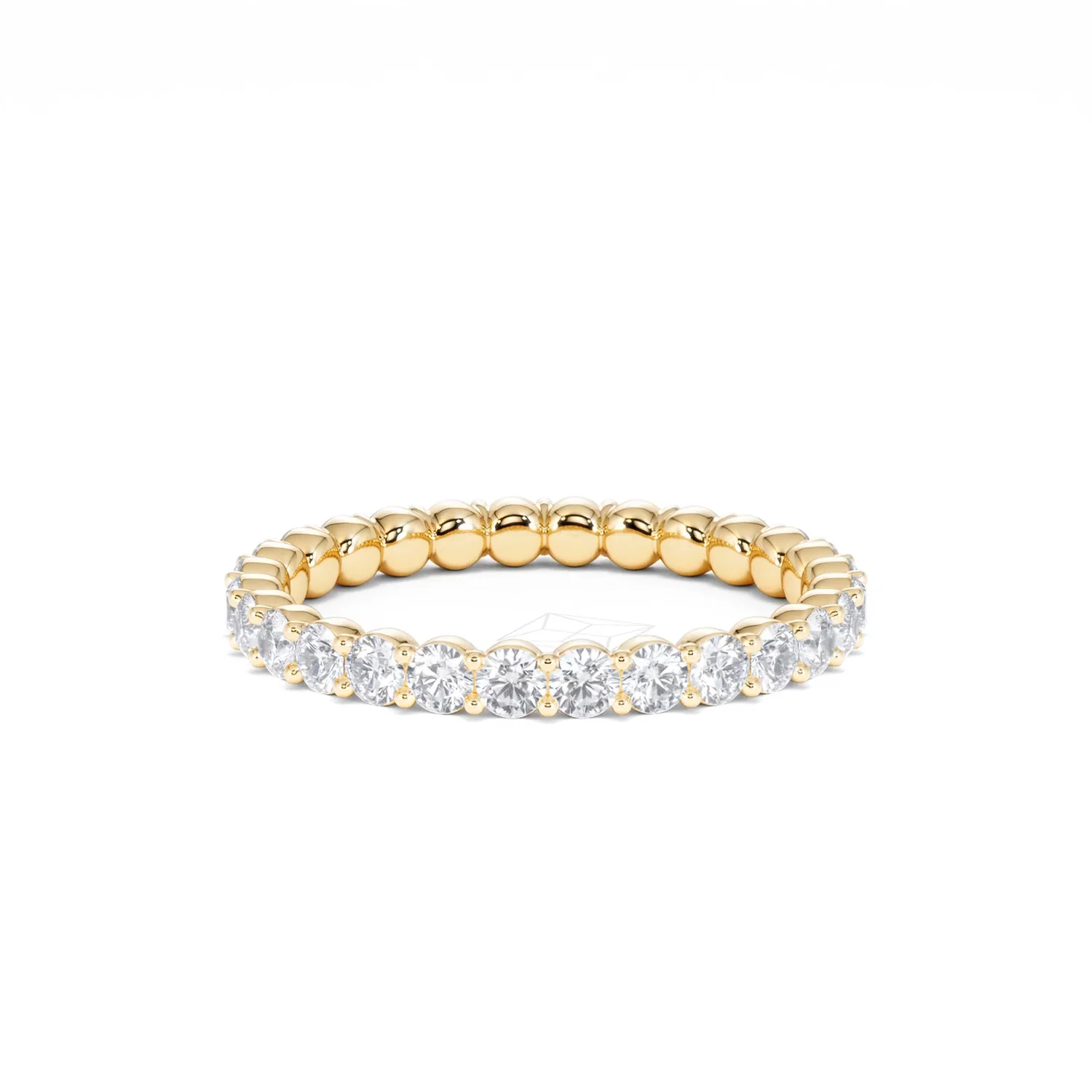 Chloe Lab Diamond 1.00ct Full Eternity Ring F/VS in 18K Gold Vermeil - Image 75