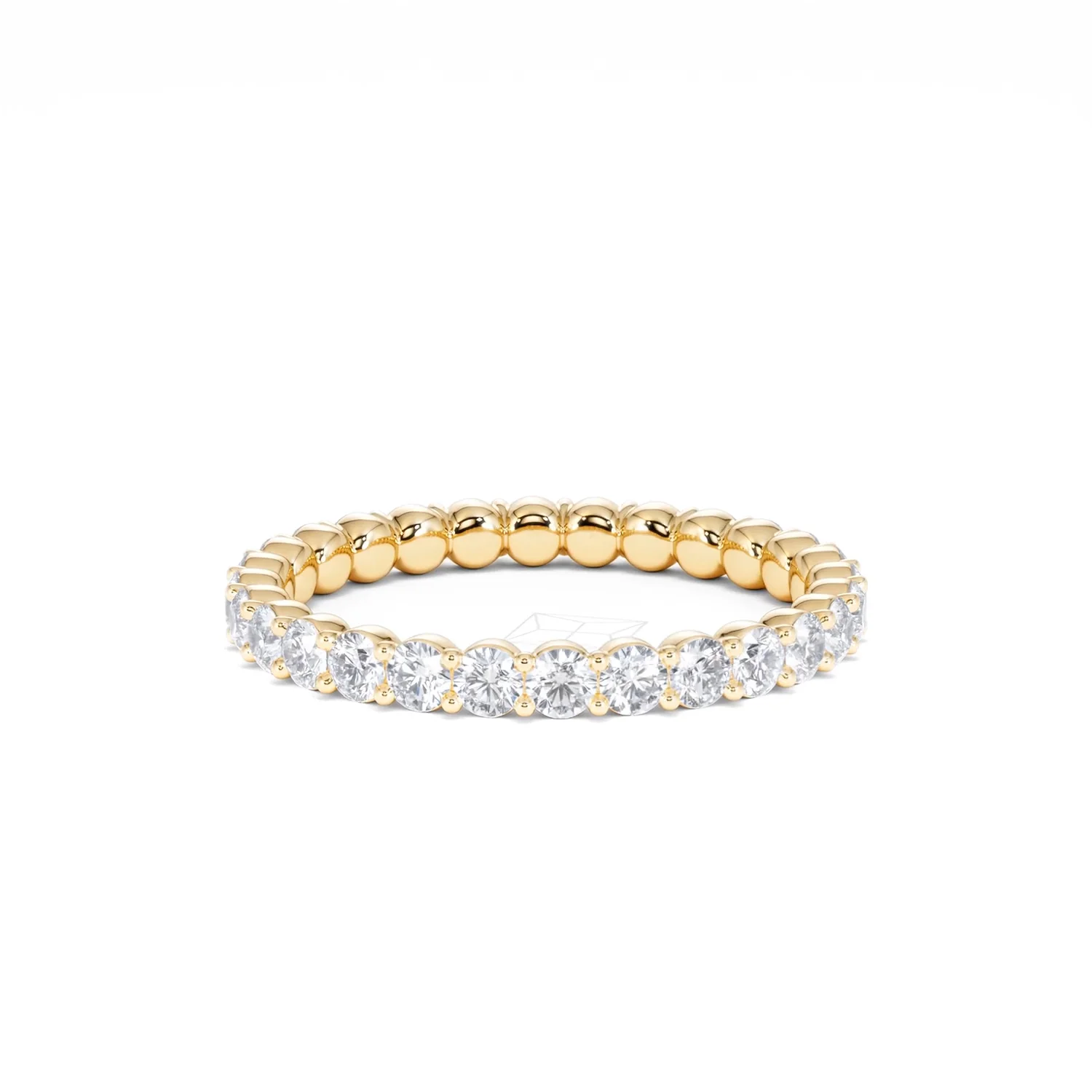 Chloe Lab Diamond 1.00ct Full Eternity Ring F/VS in 18K Gold Vermeil - Image 77
