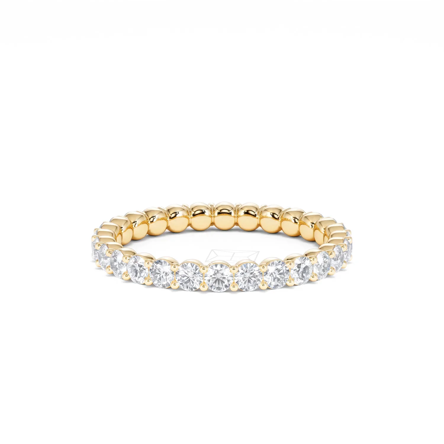 Chloe Lab Diamond 1.00ct Full Eternity Ring F/VS in 18K Gold Vermeil - Image 79