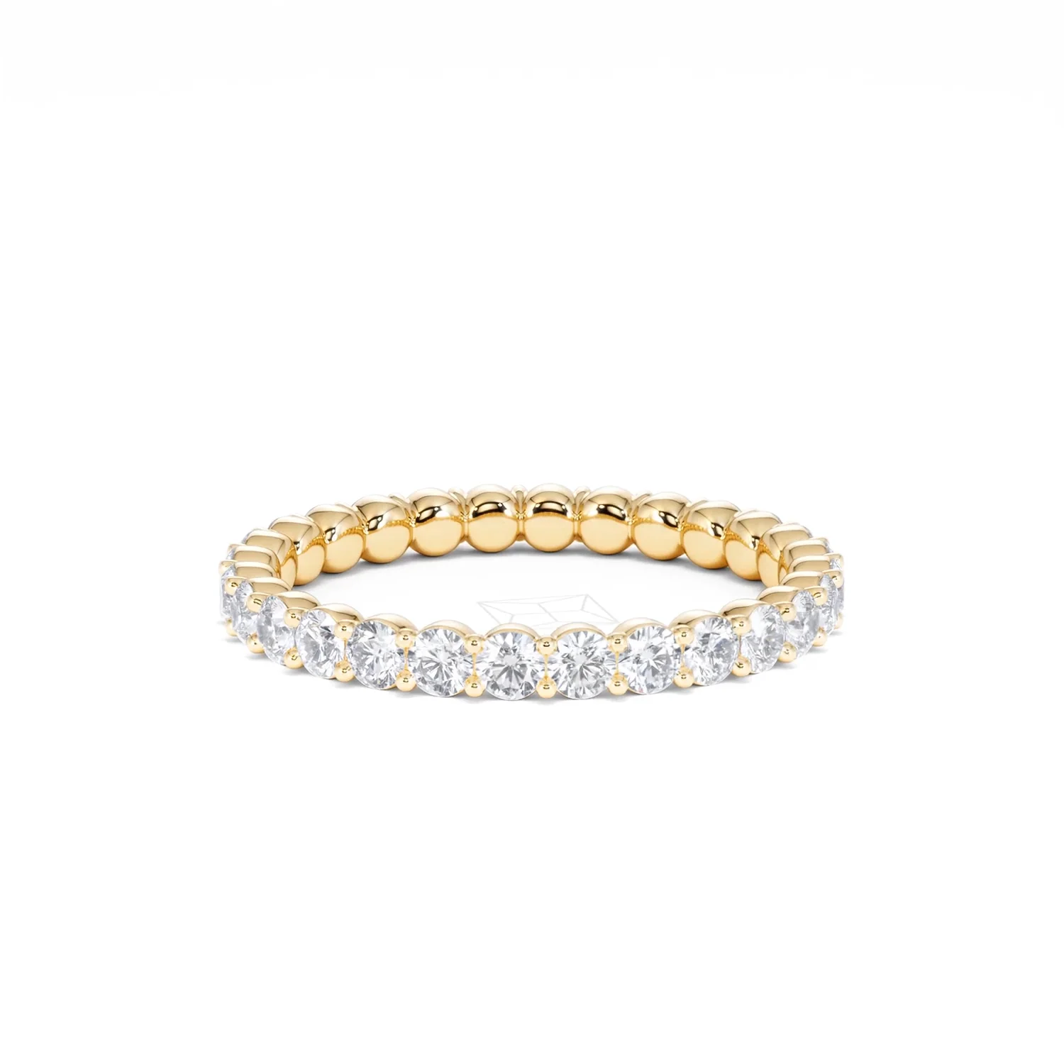 Chloe Lab Diamond 1.00ct Full Eternity Ring F/VS in 18K Gold Vermeil - Image 84