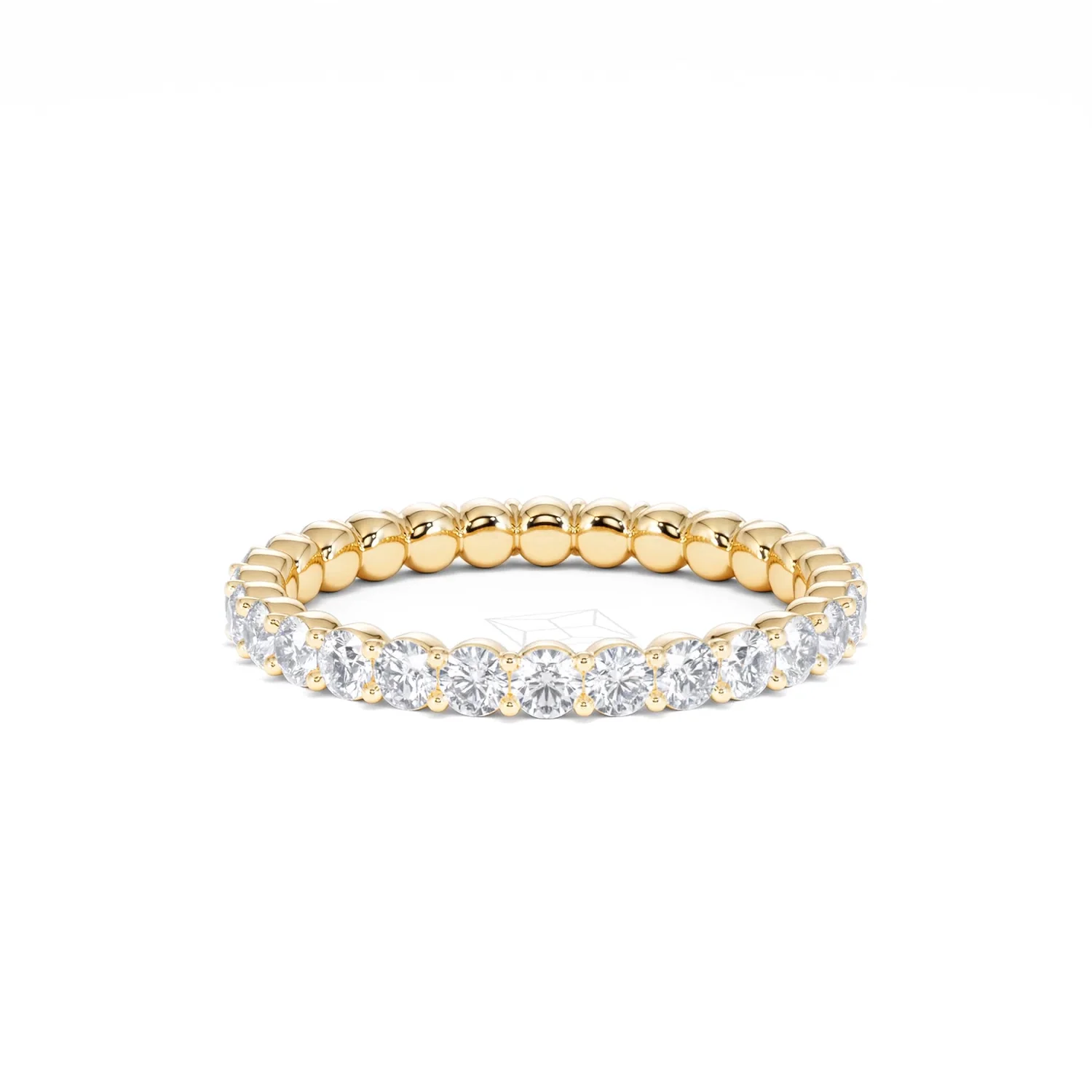 Chloe Lab Diamond 1.00ct Full Eternity Ring F/VS in 18K Gold Vermeil - Image 85