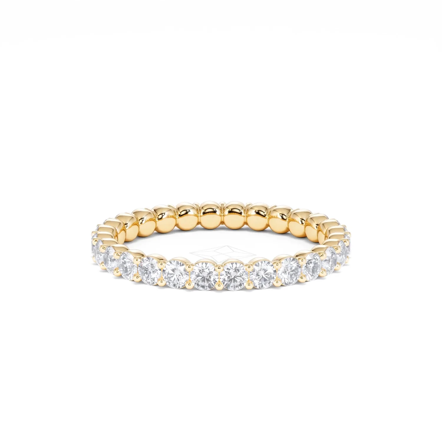 Chloe Lab Diamond 1.00ct Full Eternity Ring F/VS in 18K Gold Vermeil - Image 89