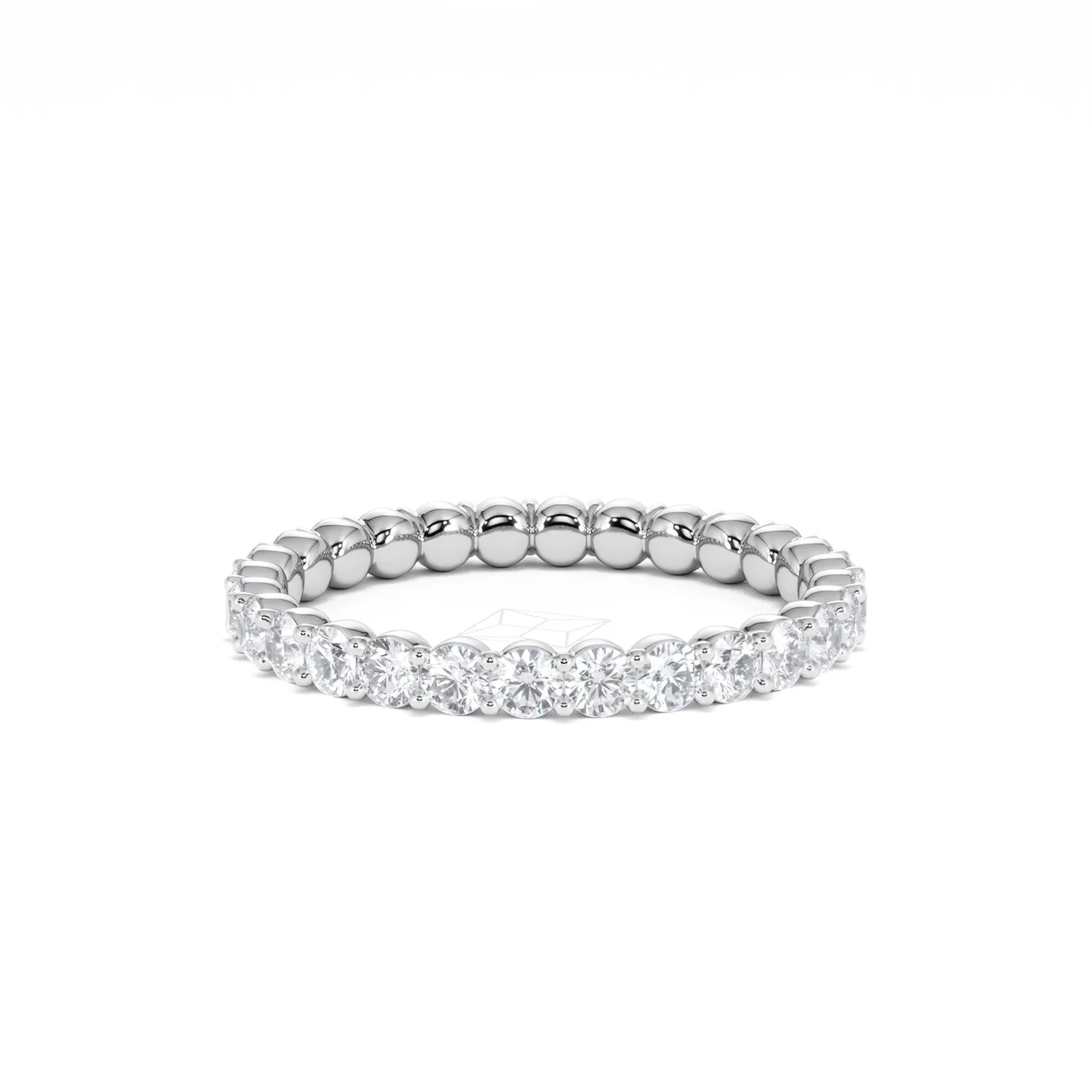Chloe Lab Diamond 1.00ct Full Eternity Ring F/VS in 925 Silver - Image 15