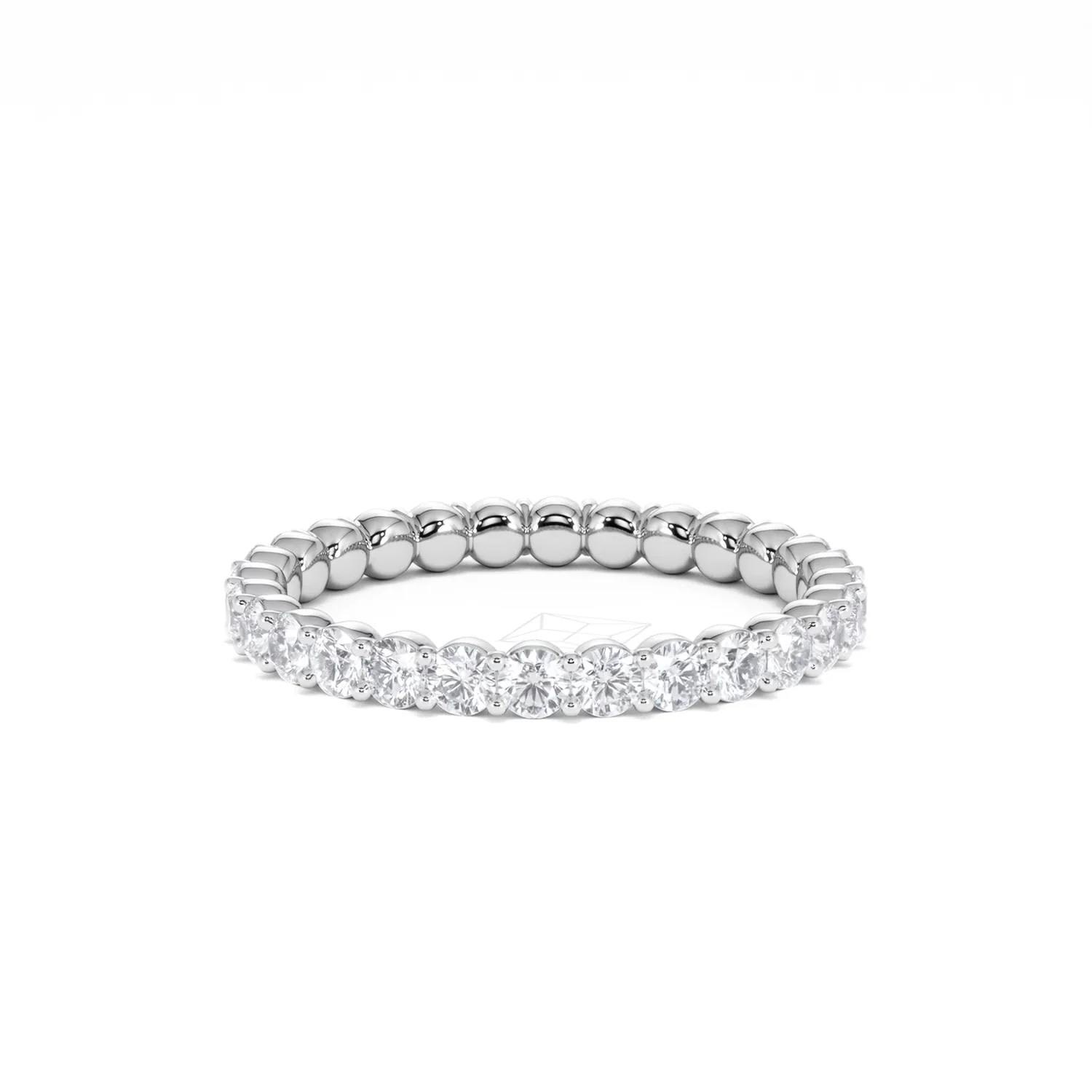 Chloe Lab Diamond 1.00ct Full Eternity Ring F/VS in 925 Silver - Image 75