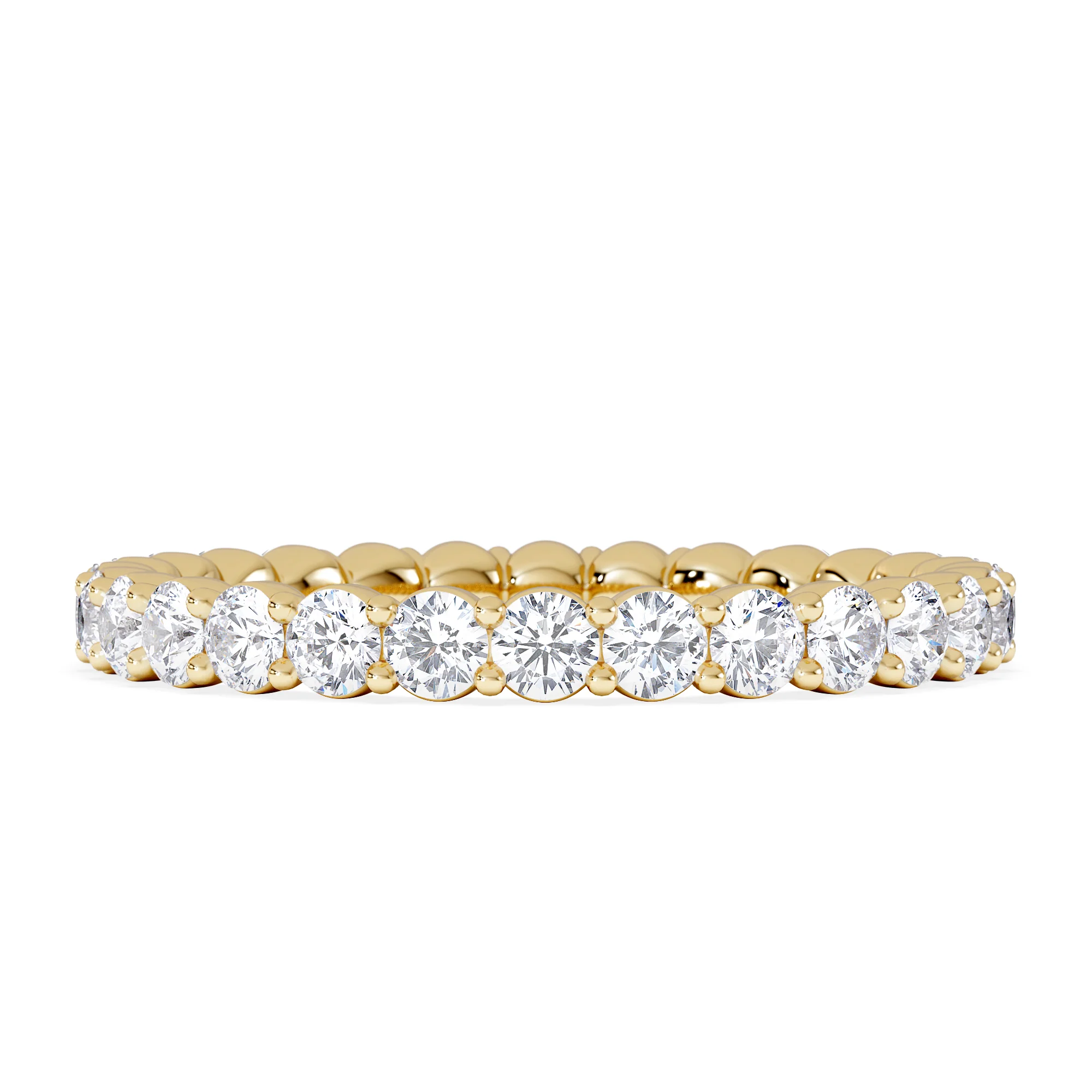 Chloe Lab Diamond 1.00ct Full Eternity Ring F/VS in 9K Gold - Image 7
