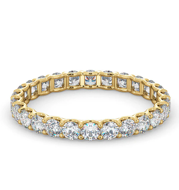 Chloe Lab Diamond Eternity Ring 18K Gold Claw Set 1.00ct G/Vs - Image 3