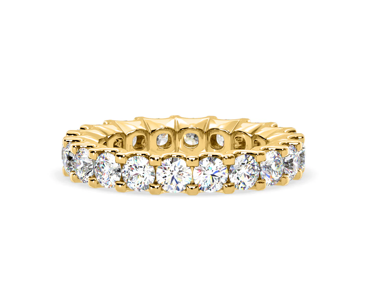 Chloe Lab Diamond Eternity Ring 18K Gold Claw Set 3.00ct G/Vs - Image 11
