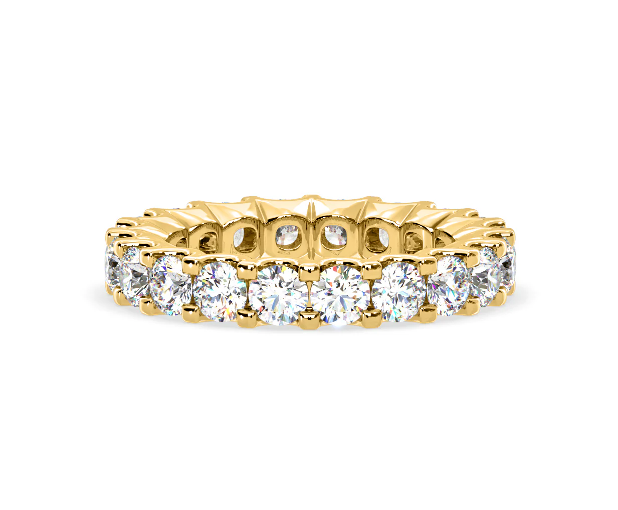Chloe Lab Diamond Eternity Ring 18K Gold Claw Set 3.00ct G/Vs - Image 12