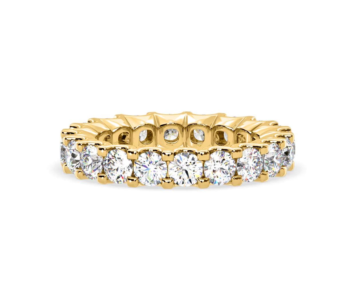 Chloe Lab Diamond Eternity Ring 18K Gold Claw Set 3.00ct G/Vs - Image 13