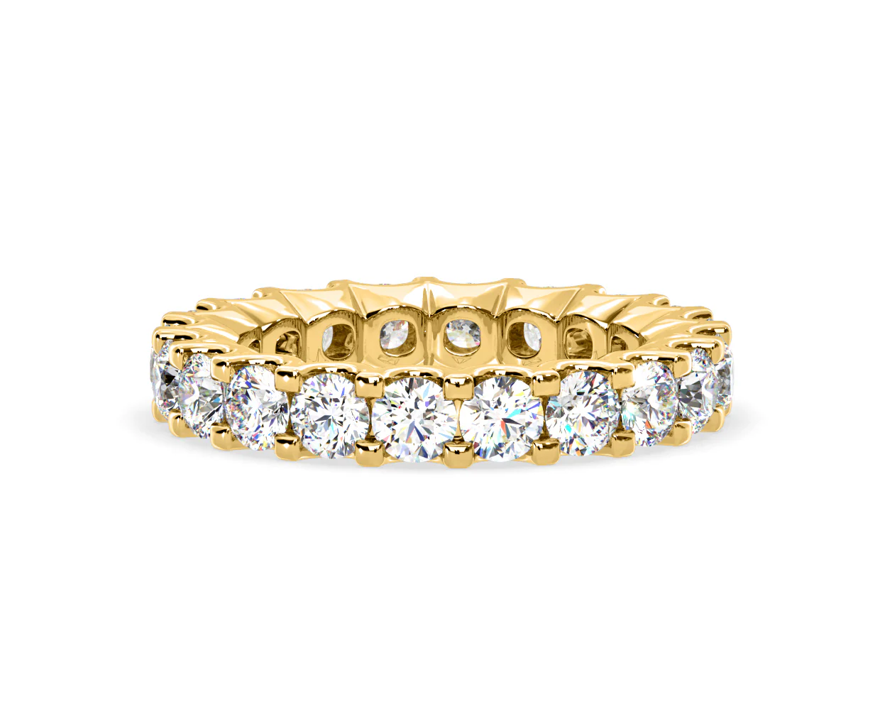 Chloe Lab Diamond Eternity Ring 18K Gold Claw Set 3.00ct G/Vs - Image 27