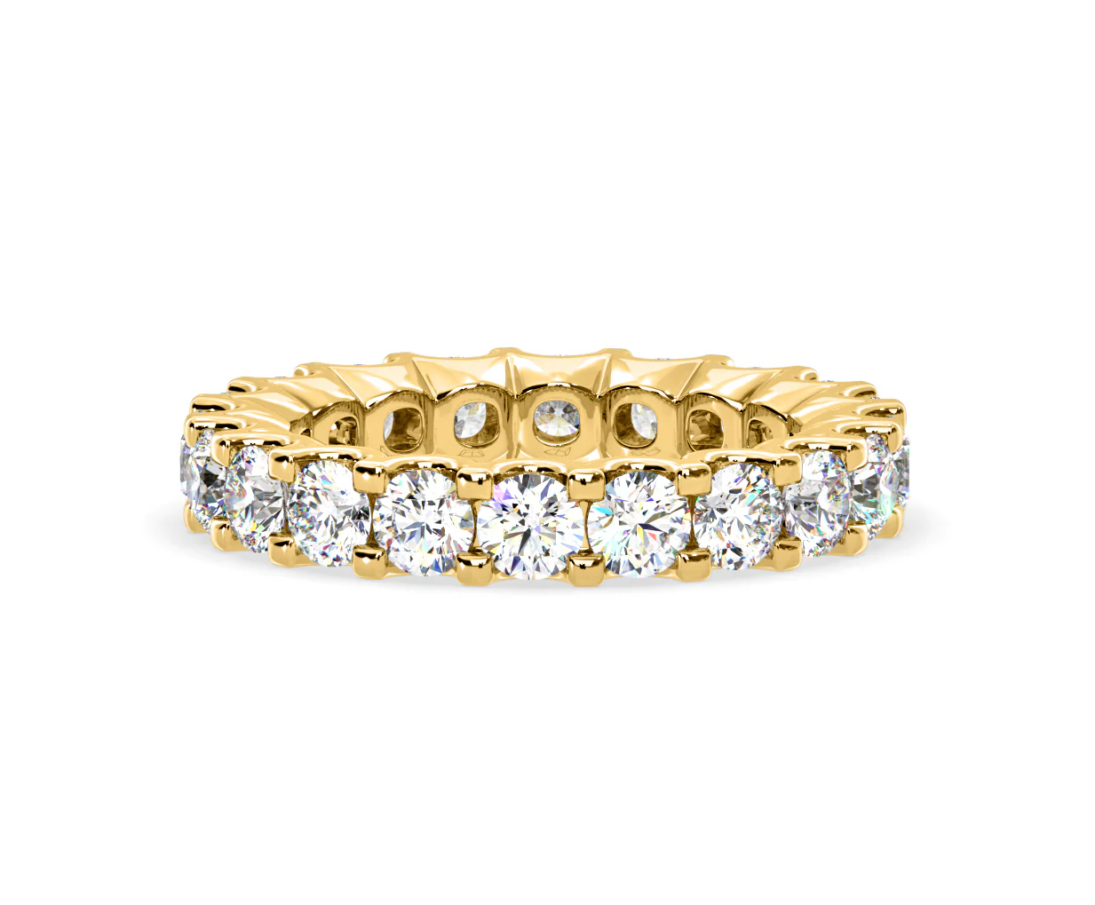 Chloe Lab Diamond Eternity Ring 18K Gold Claw Set 3.00ct G/Vs - Image 50