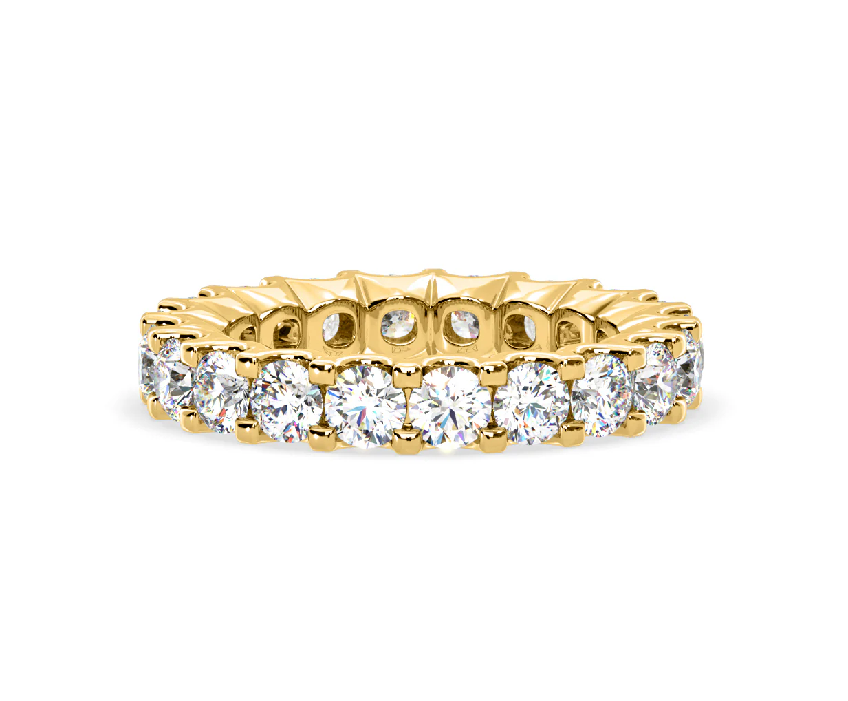 Chloe Lab Diamond Eternity Ring 18K Gold Claw Set 3.00ct G/Vs - Image 56