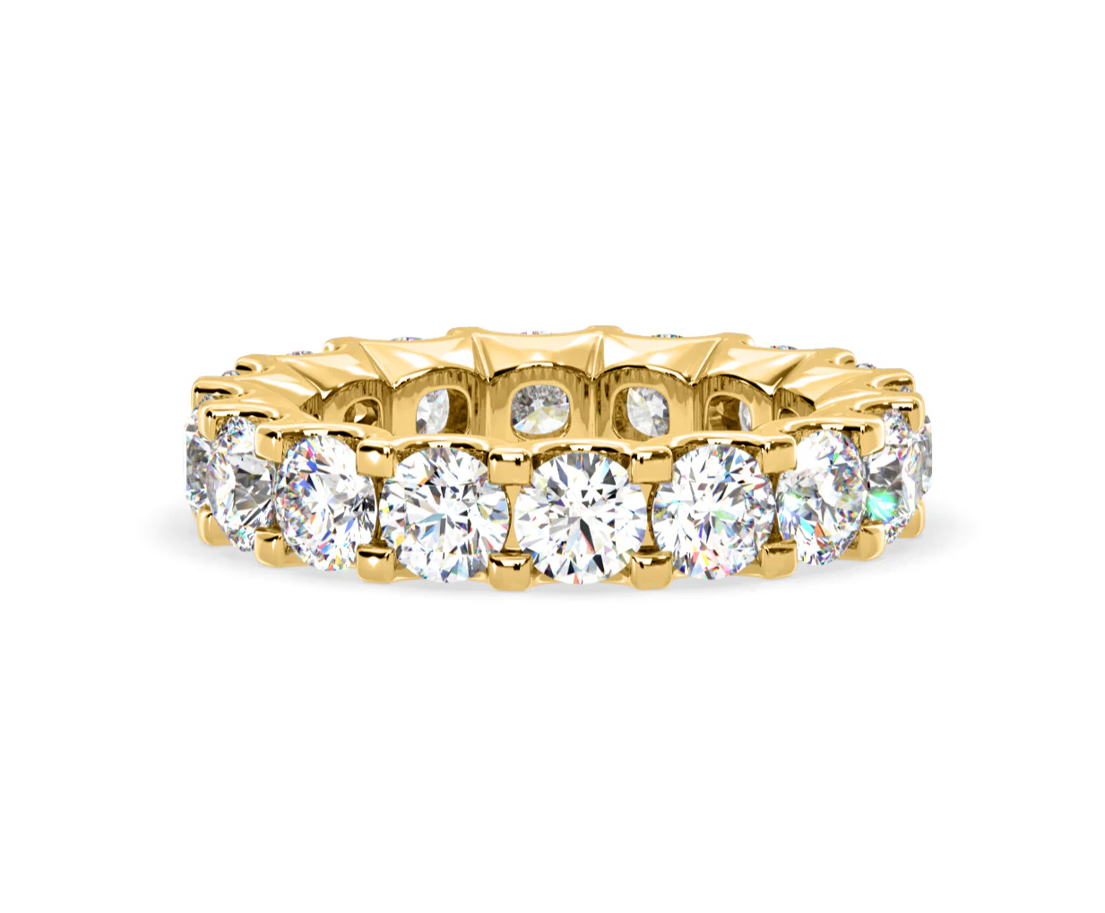 Chloe Lab Diamond Eternity Ring 18K Gold Claw Set 5.00ct G/Vs - Image 21