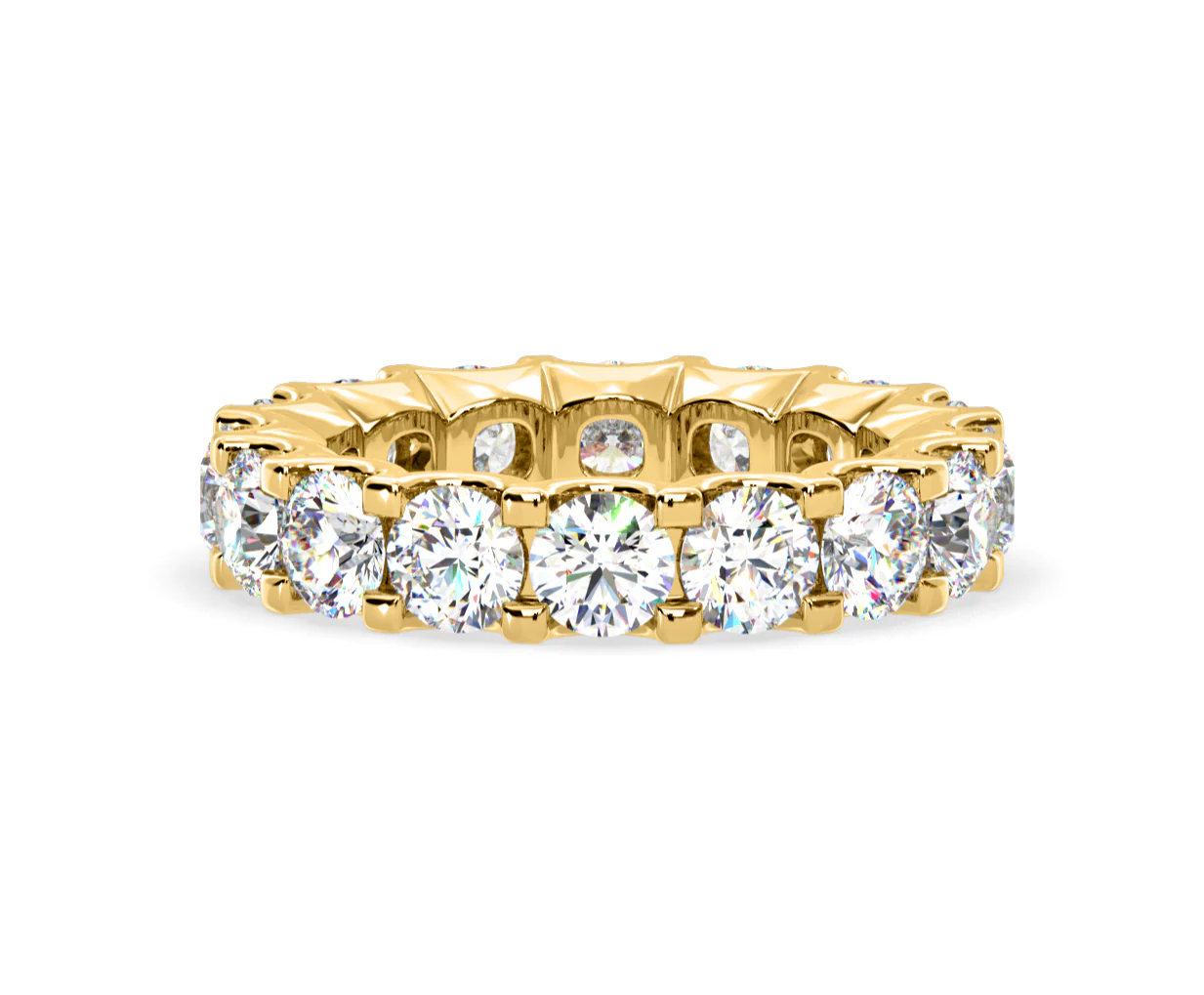 Chloe Lab Diamond Eternity Ring 18K Gold Claw Set 5.00ct G/Vs - Image 22
