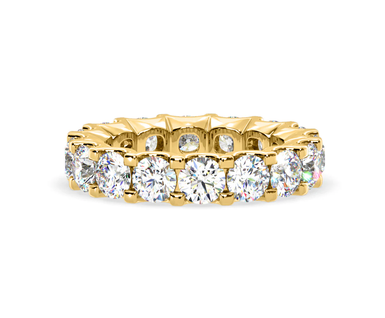 Chloe Lab Diamond Eternity Ring 18K Gold Claw Set 5.00ct G/Vs - Image 26