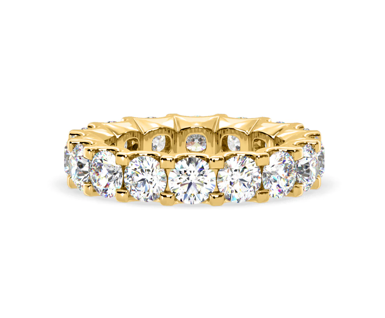 Chloe Lab Diamond Eternity Ring 18K Gold Claw Set 5.00ct G/Vs - Image 27