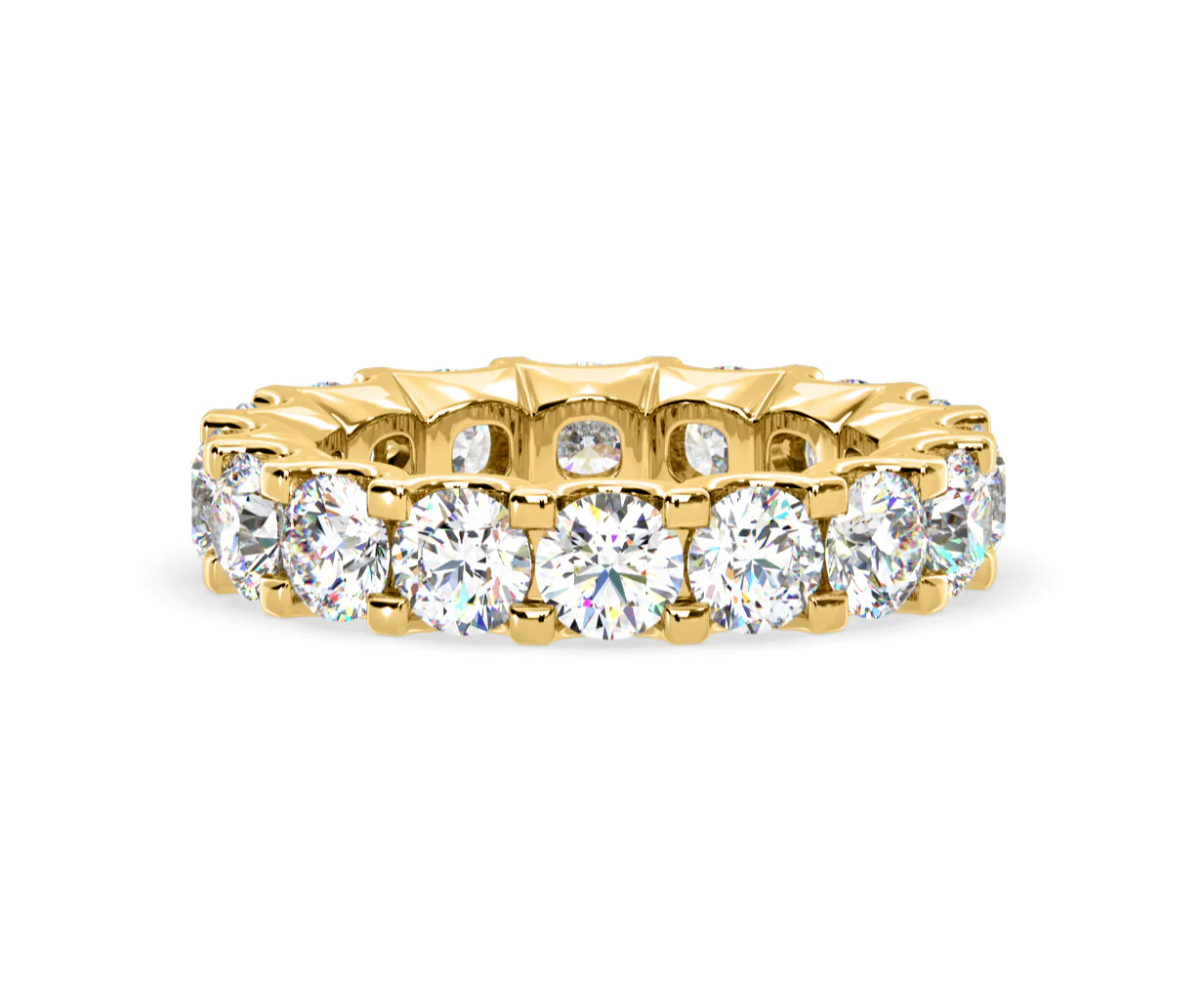 Chloe Lab Diamond Eternity Ring 18K Gold Claw Set 5.00ct G/Vs - Image 56