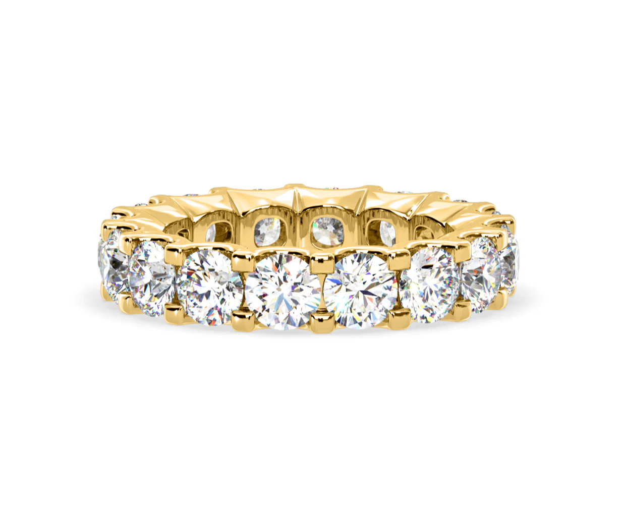 Chloe Lab Diamond Eternity Ring 18K Gold Claw Set 5.00ct G/Vs - Image 58