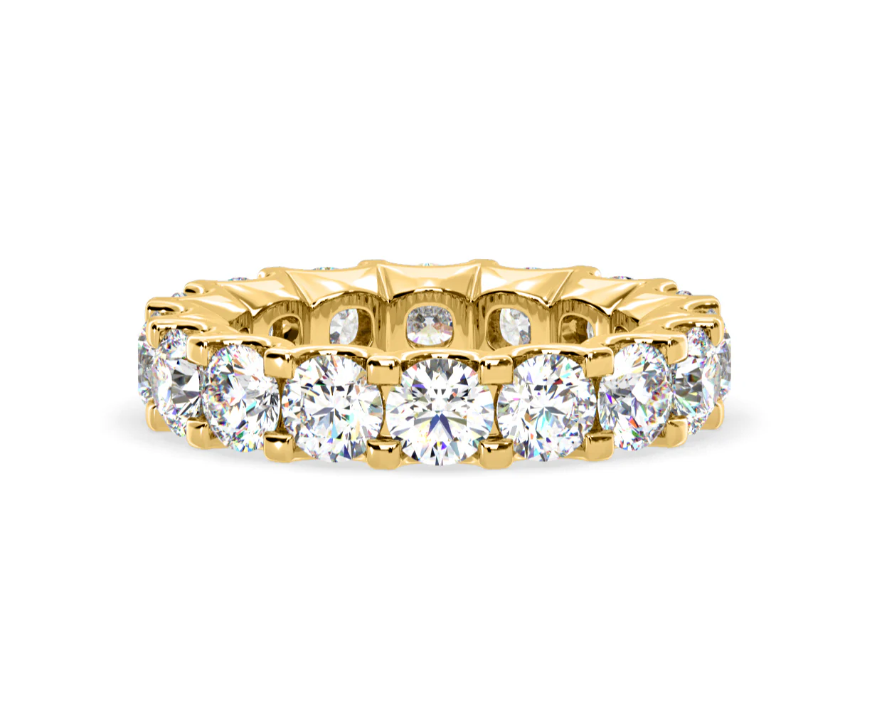 Chloe Lab Diamond Eternity Ring 18K Gold Claw Set 5.00ct G/Vs - Image 66