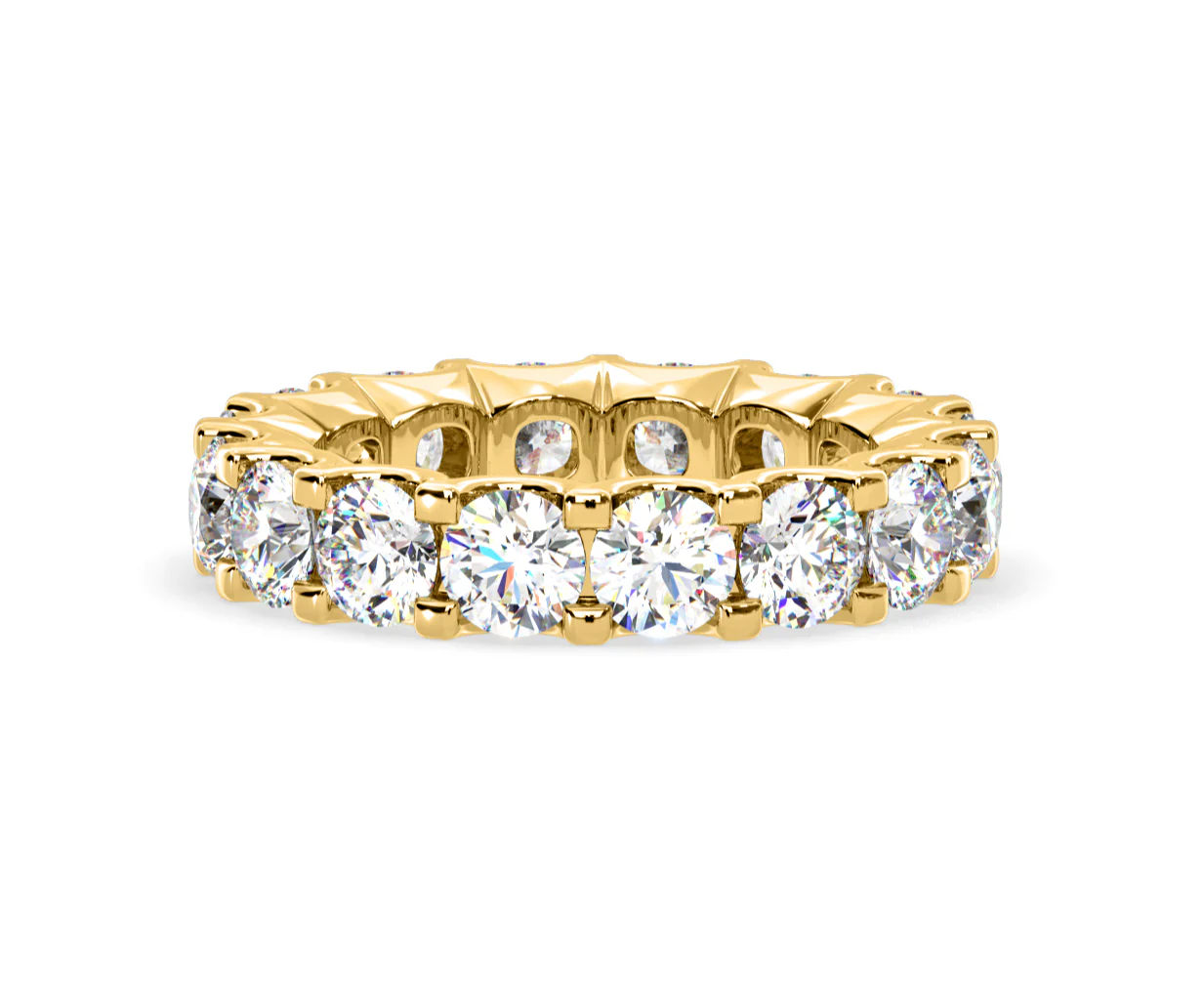 Chloe Lab Diamond Eternity Ring 18K Gold Claw Set 5.00ct G/Vs - Image 69
